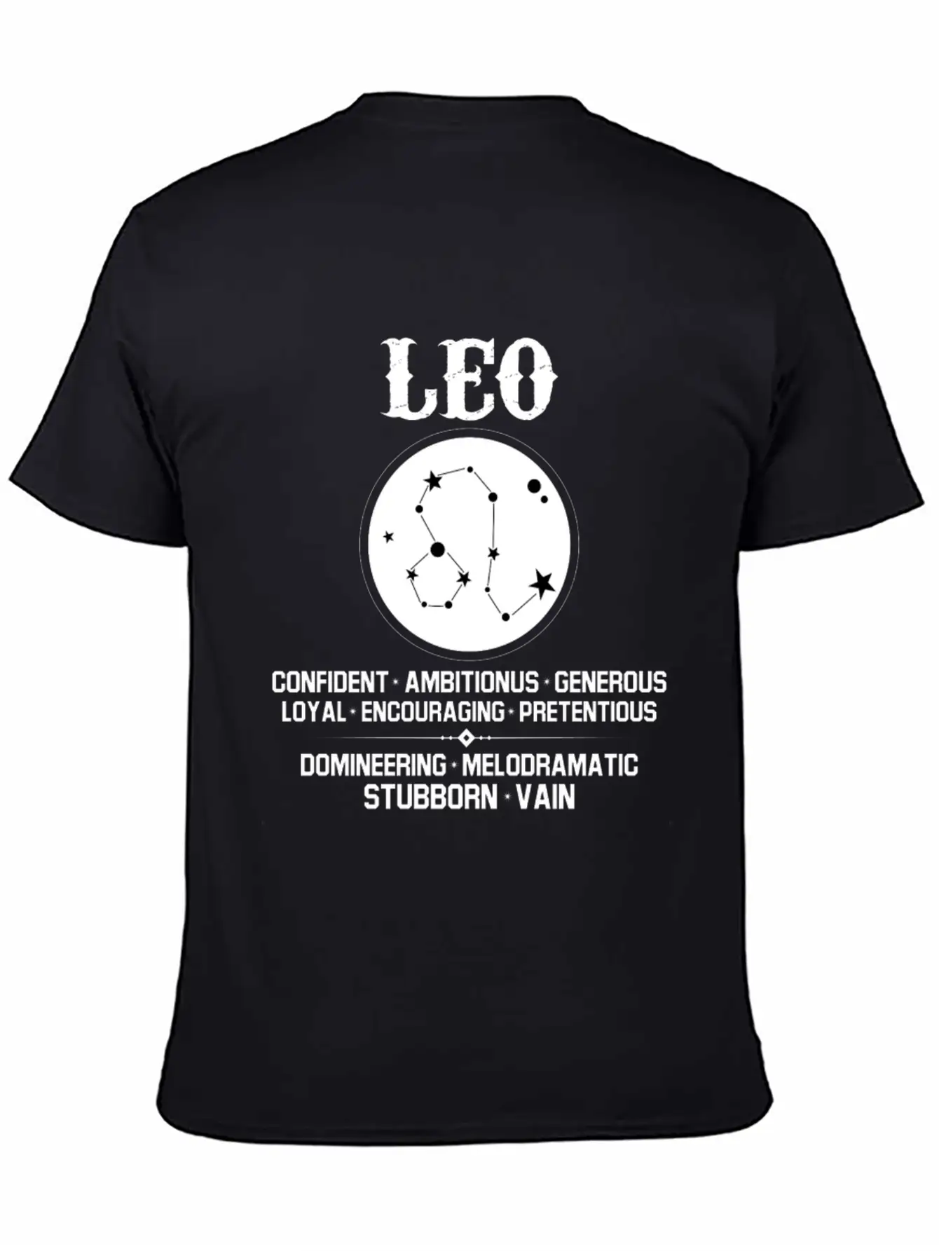 Leo Zodiac Sign Essential Cotton Tee For Daily Outfits – Unisex Style