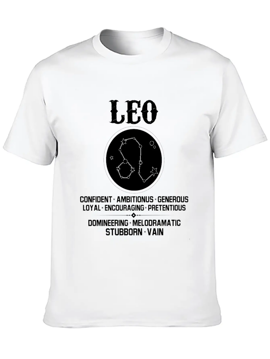 Leo Zodiac Sign Essential Cotton Tee For Daily Outfits – Unisex Style