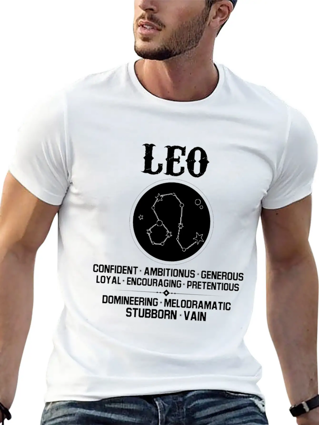 Leo Zodiac Sign Essential Cotton Tee For Daily Outfits – Unisex Style