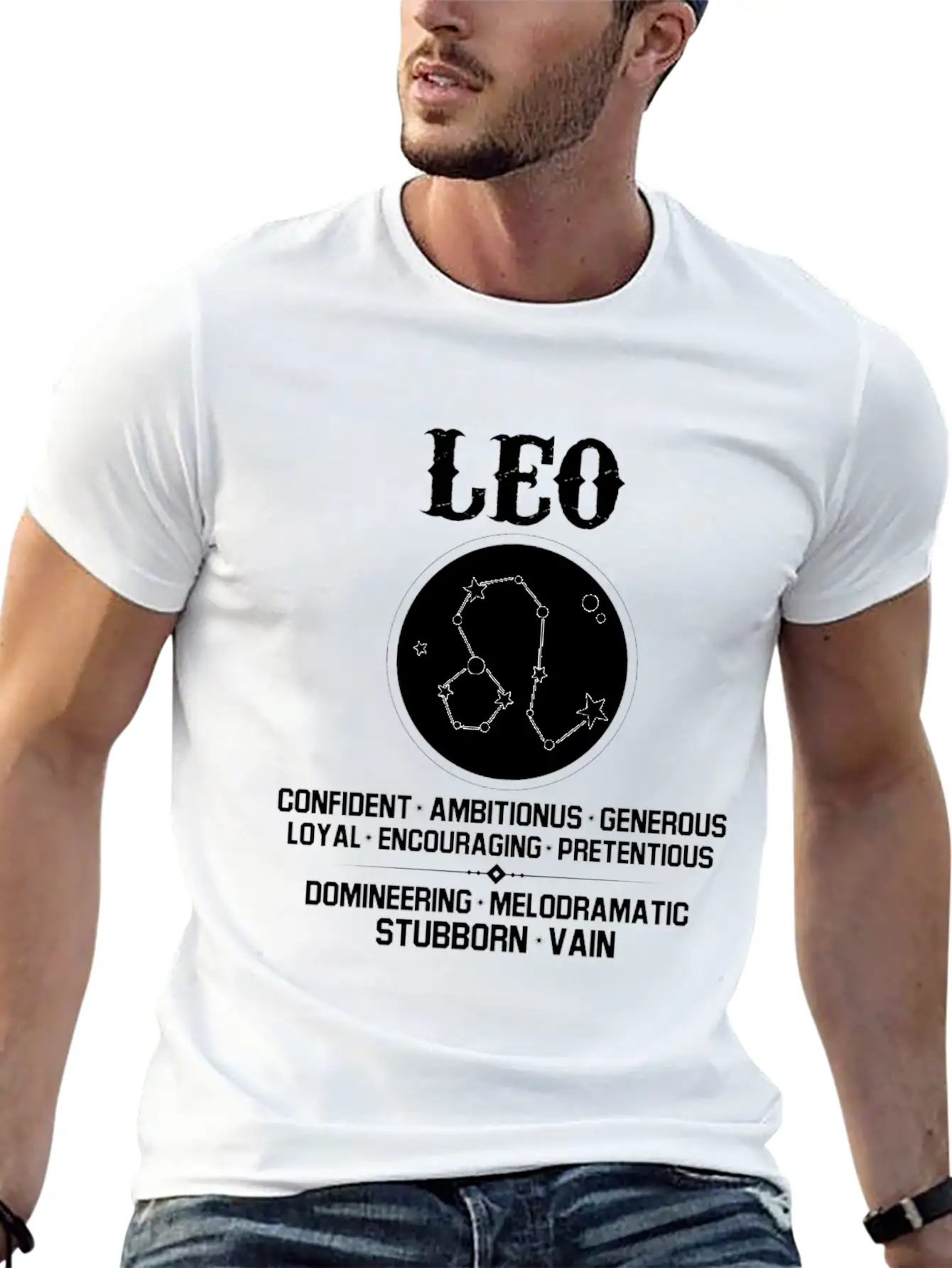 Leo Zodiac Sign Essential Cotton Tee For Daily Outfits – Unisex Style