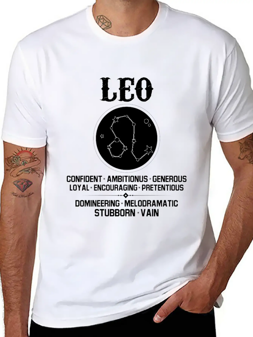 Leo Zodiac Sign Essential Cotton Tee For Daily Outfits – Unisex Style