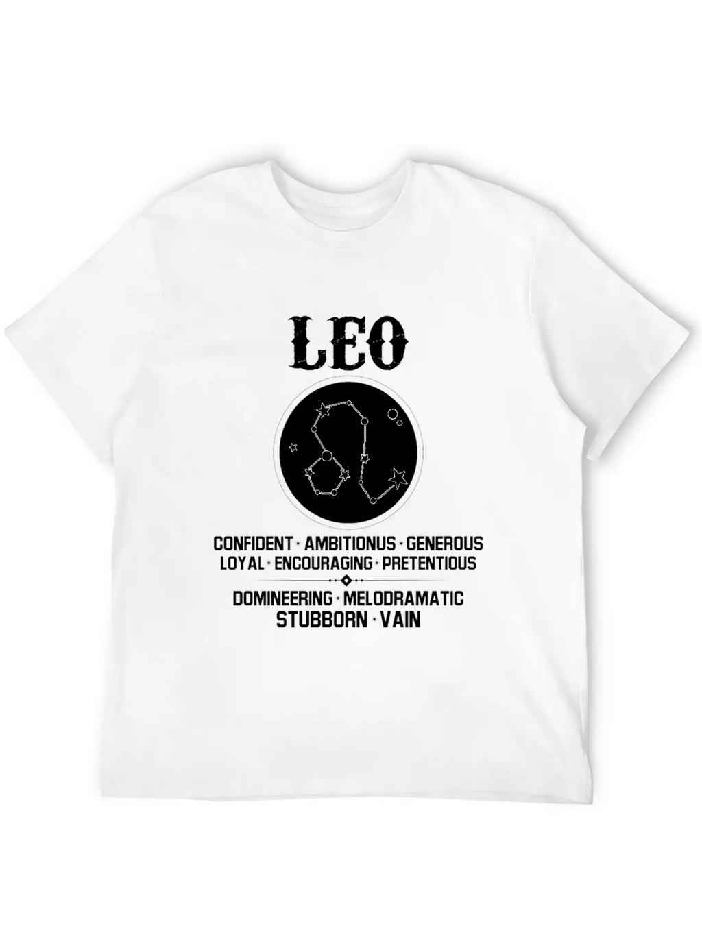 Leo Zodiac Sign Essential Cotton Tee For Daily Outfits – Unisex Style