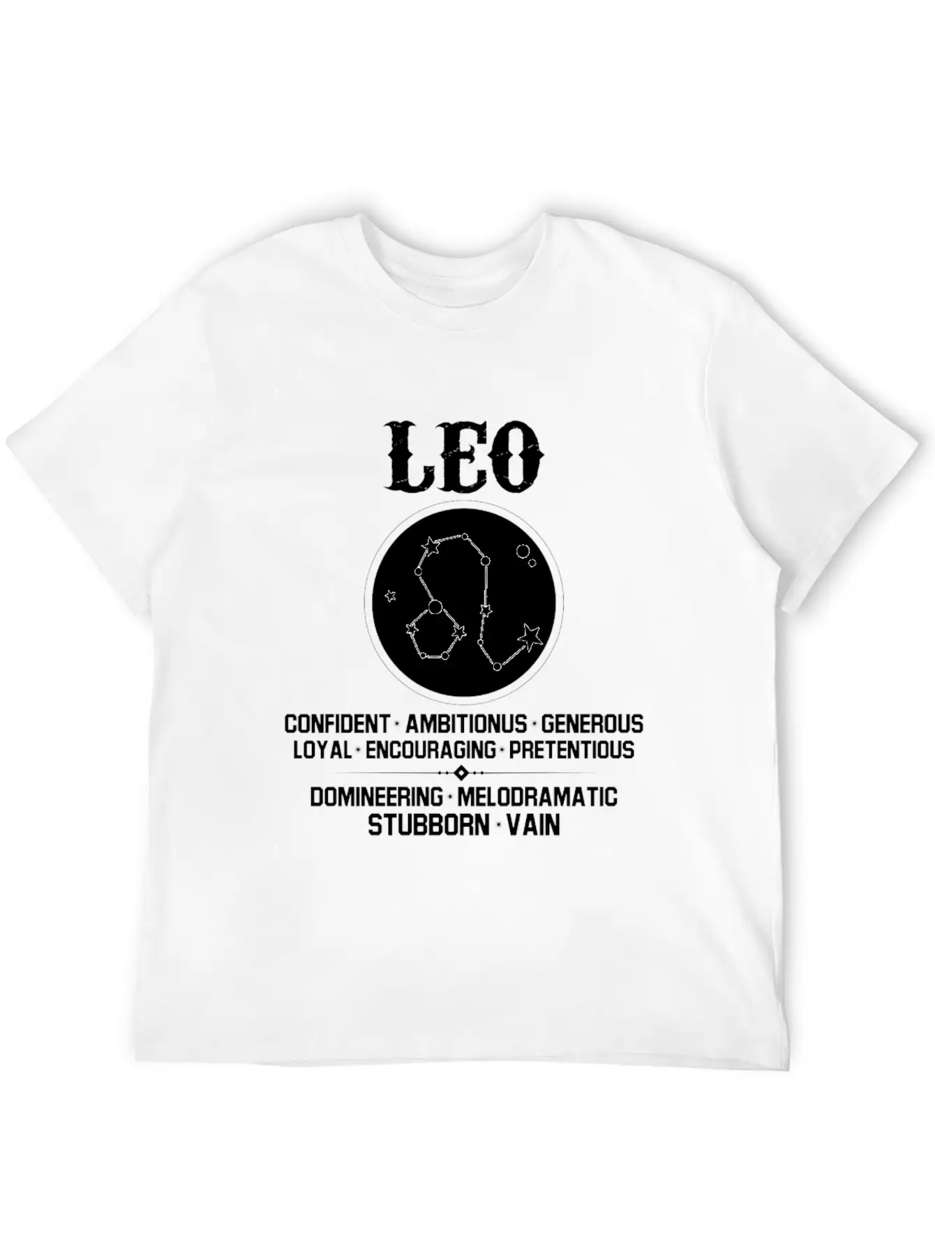Leo Zodiac Sign Essential Cotton Tee For Daily Outfits – Unisex Style