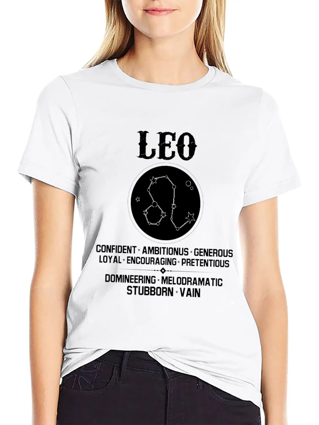 Leo Zodiac Sign Essential Cotton Tee For Daily Outfits – Unisex Style