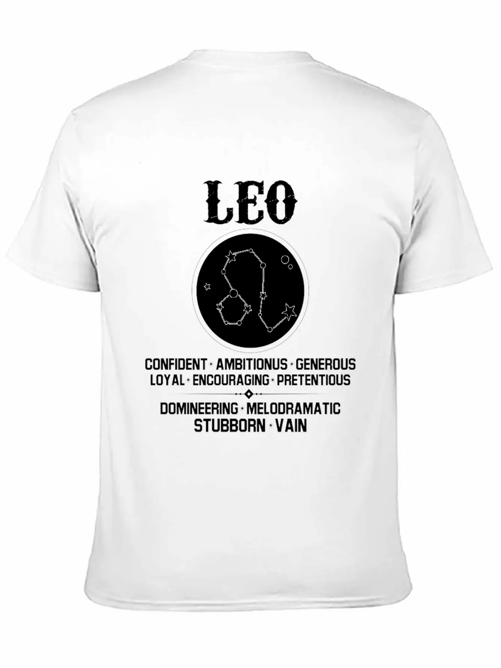 Leo Zodiac Sign Essential Cotton Tee For Daily Outfits – Unisex Style