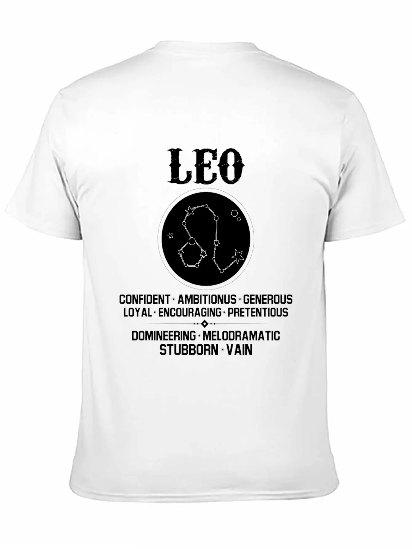 Leo Zodiac Sign Essential Cotton Tee For Daily Outfits – Unisex Style