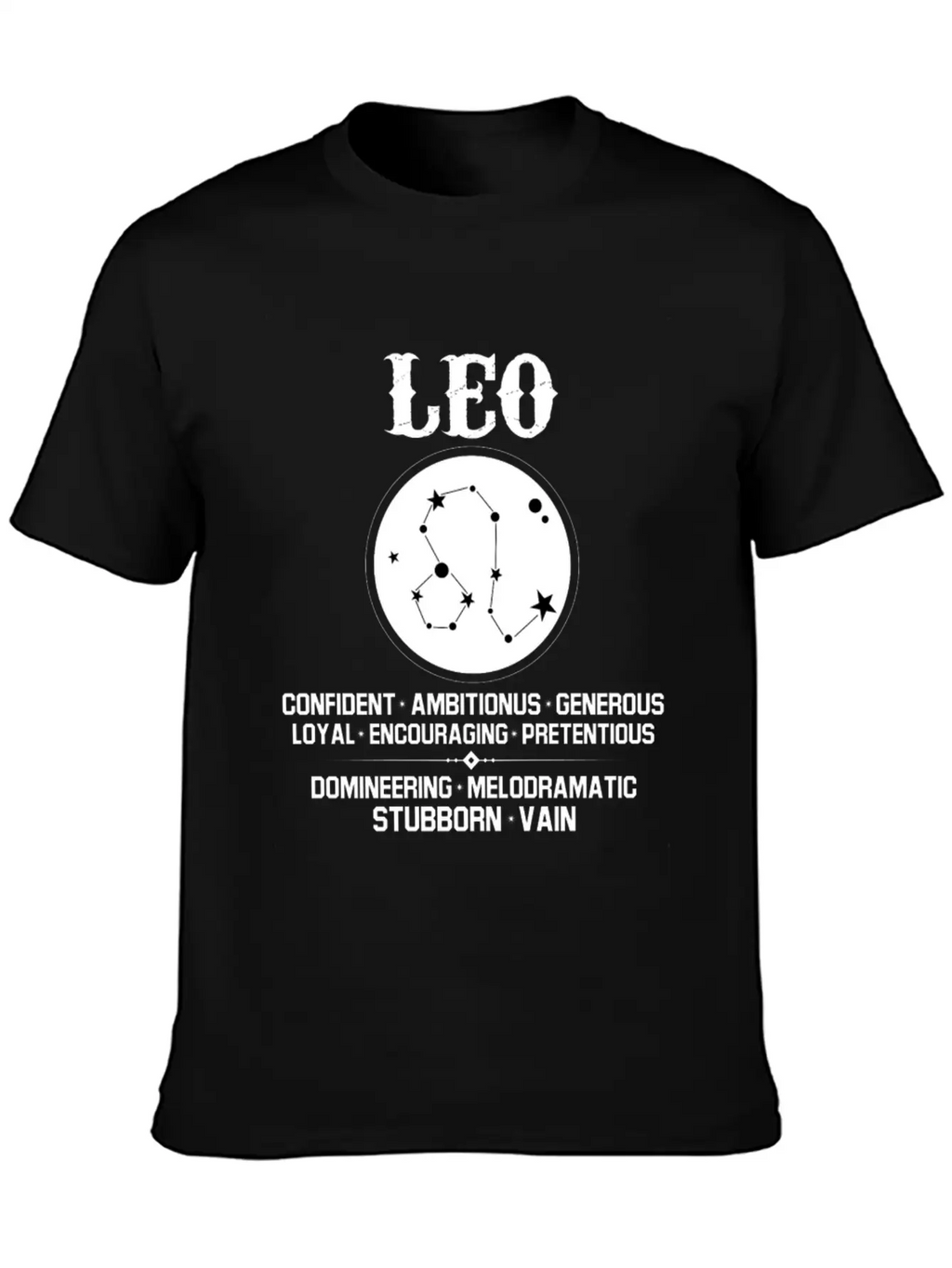 Leo Zodiac Sign Essential Cotton Tee For Daily Outfits – Unisex Style