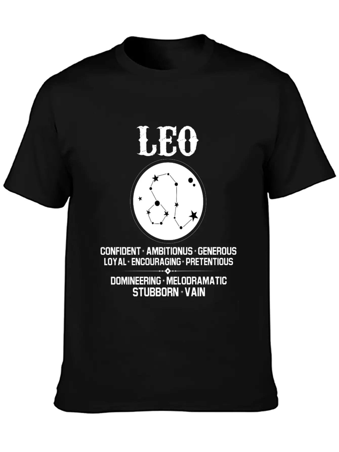 Leo Zodiac Sign Essential Cotton Tee For Daily Outfits – Unisex Style