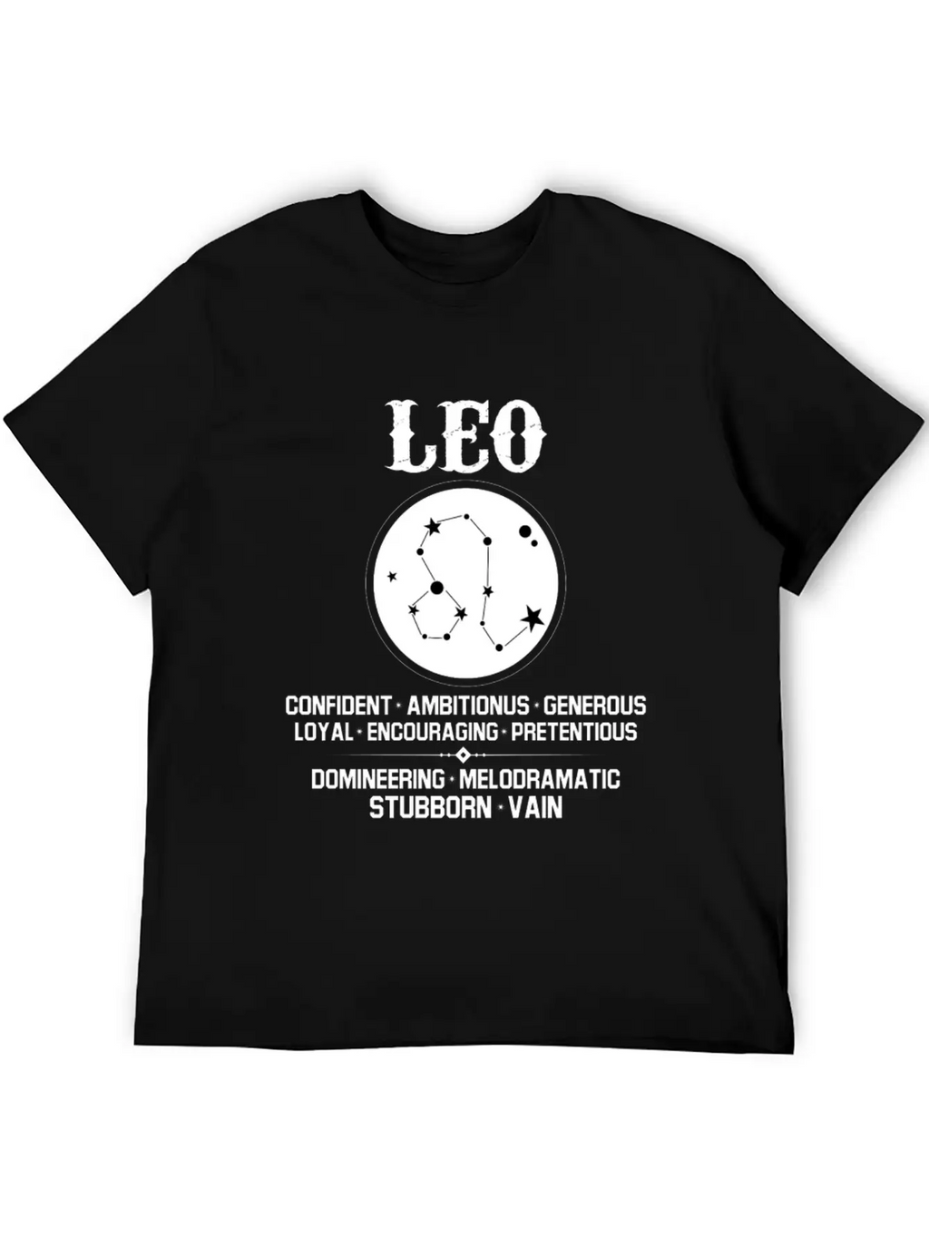 Leo Zodiac Sign Essential Cotton Tee For Daily Outfits – Unisex Style