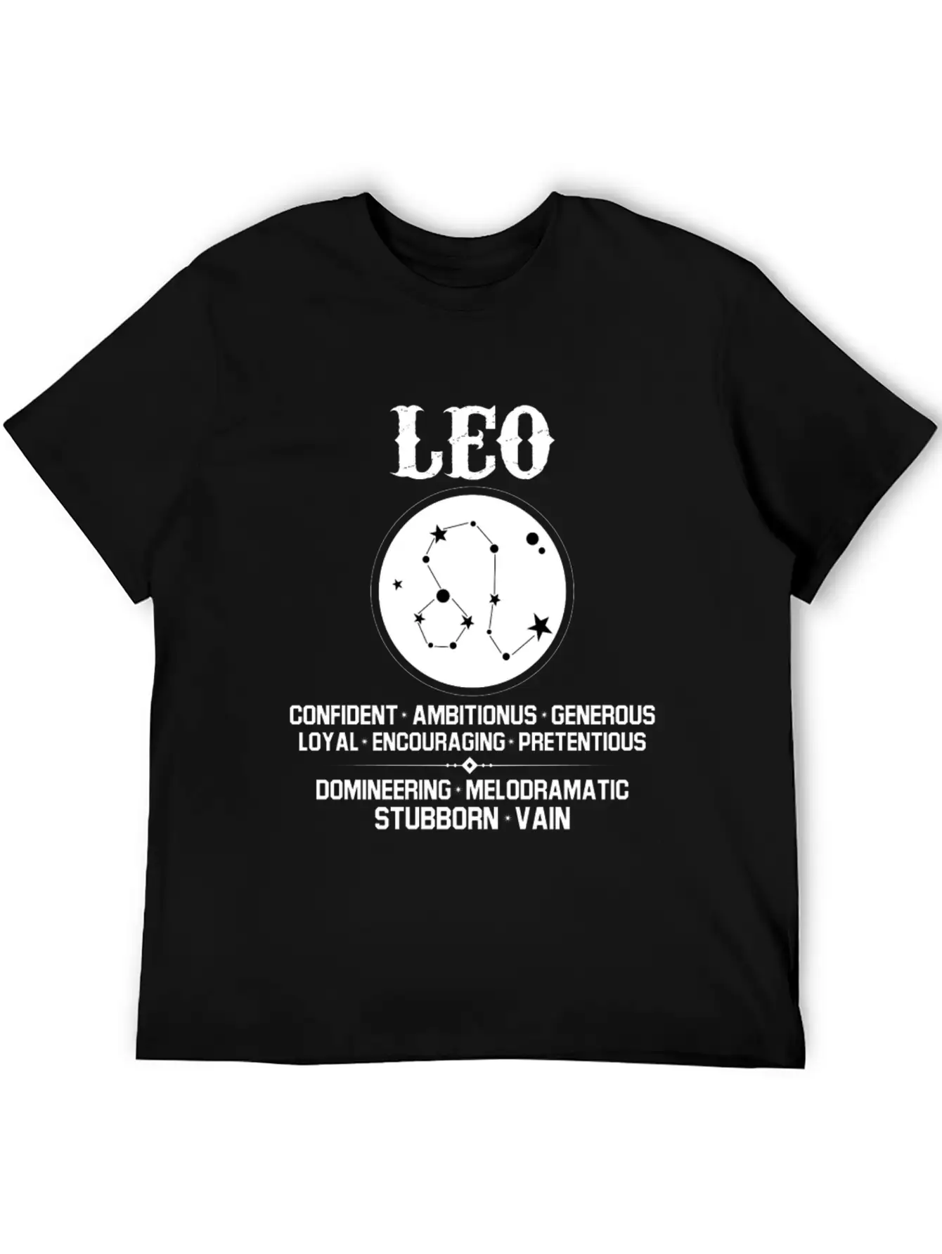 Leo Zodiac Sign Essential Cotton Tee For Daily Outfits – Unisex Style