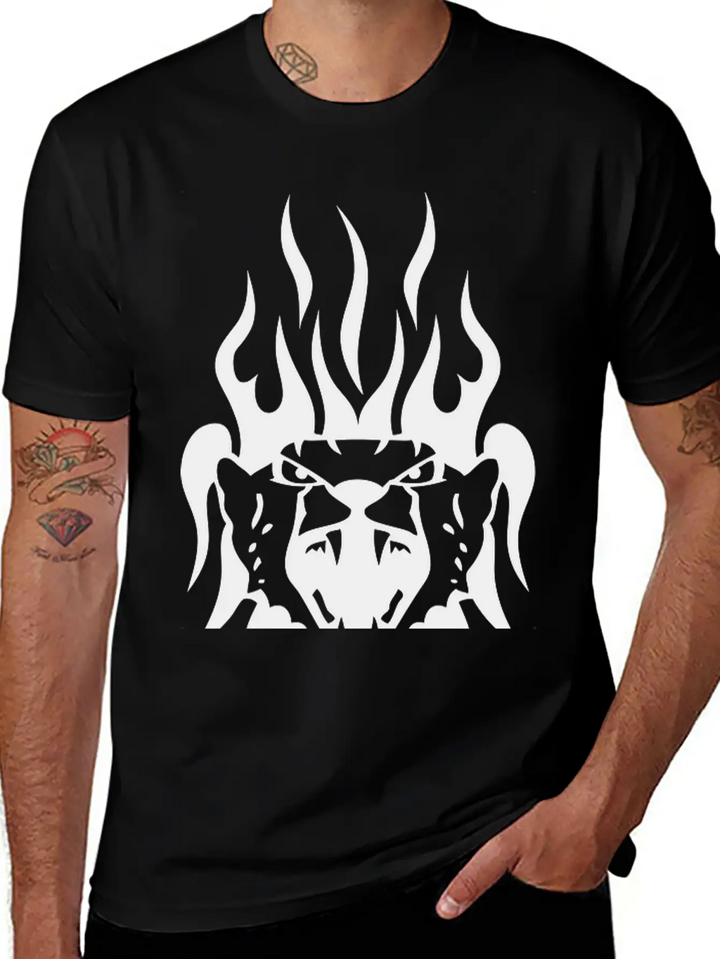 Leopard Tattoo Tribal Wild Animal Relaxed Everyday Tee – Lightweight And Durable Cotton
