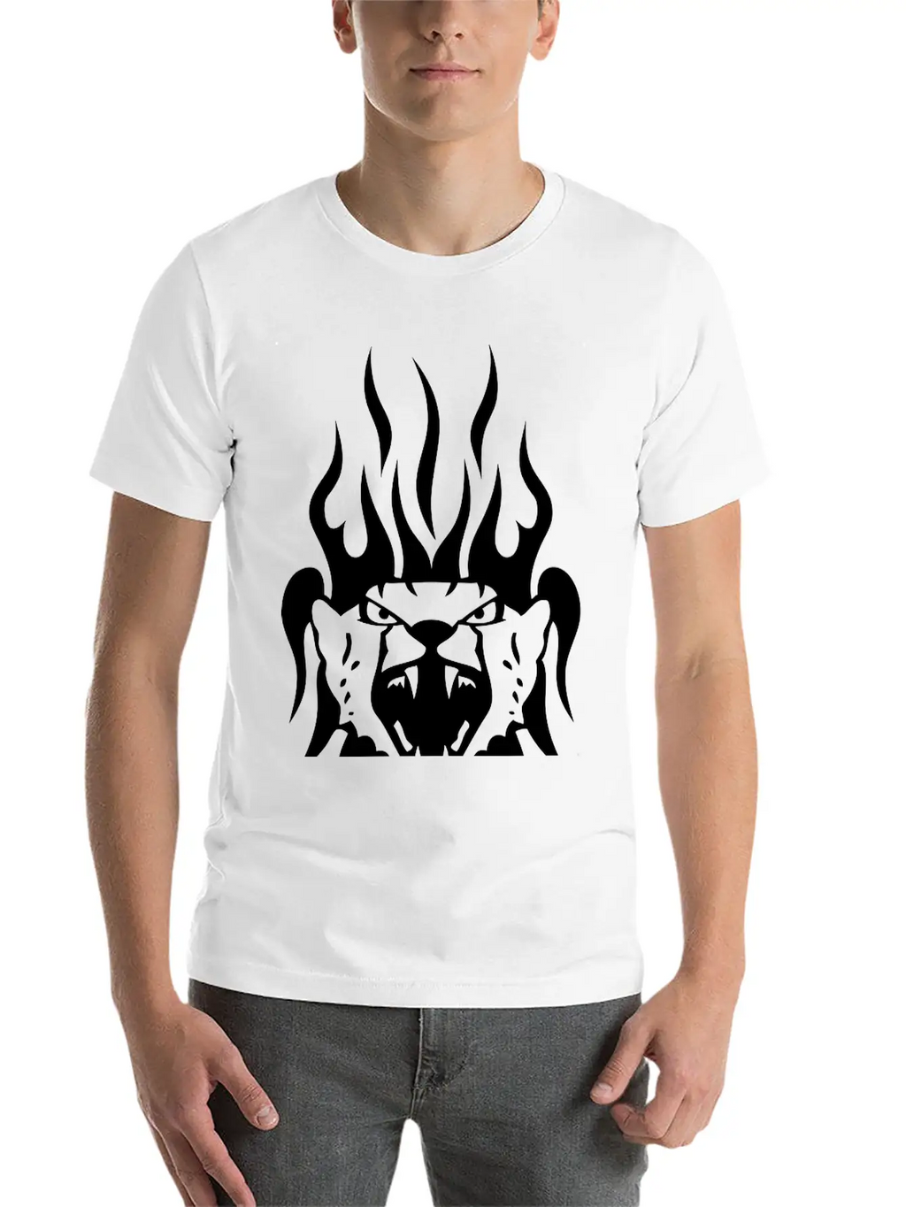 Leopard Tattoo Tribal Wild Animal Relaxed Everyday Tee – Lightweight And Durable Cotton