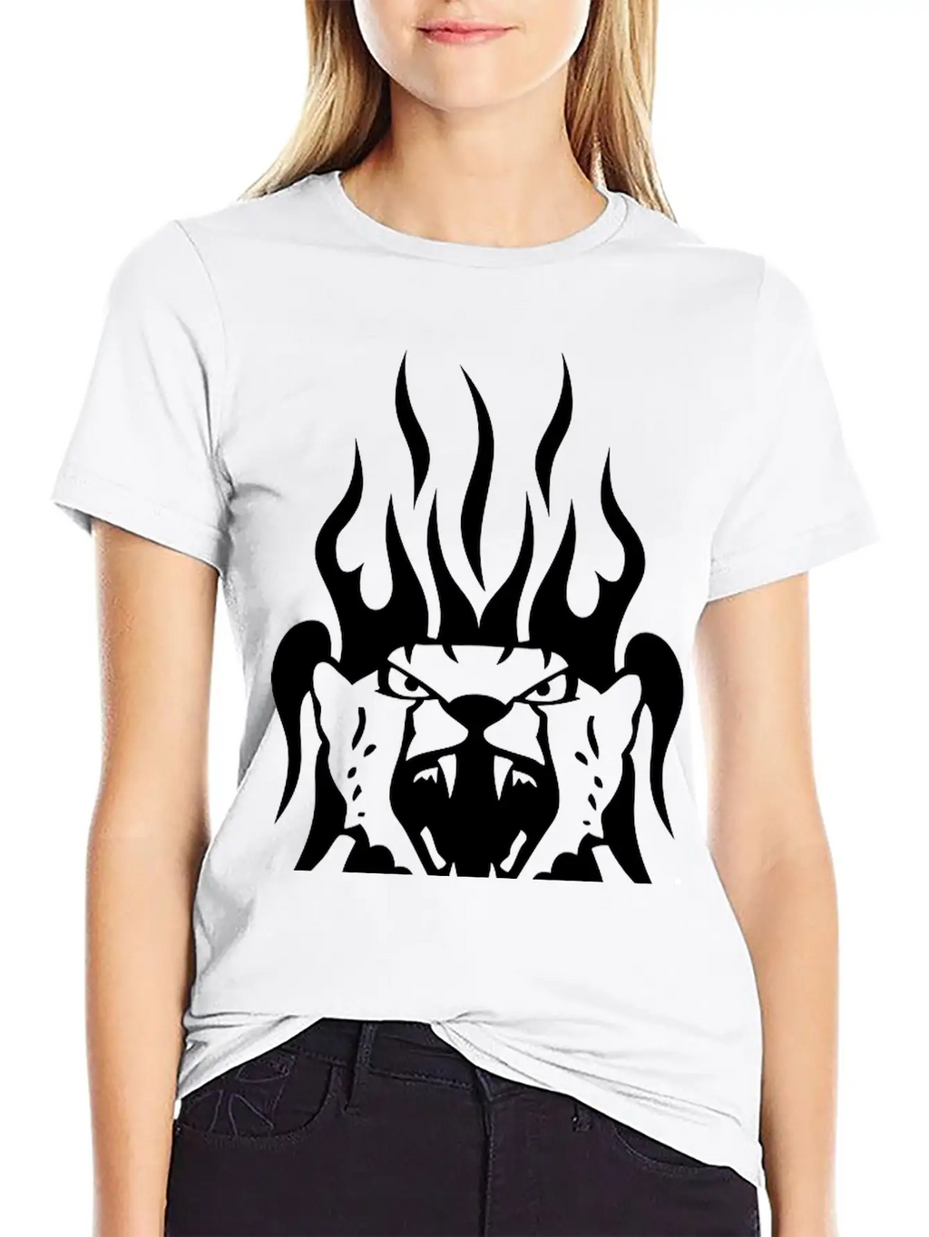 Leopard Tattoo Tribal Wild Animal Relaxed Everyday Tee – Lightweight And Durable Cotton