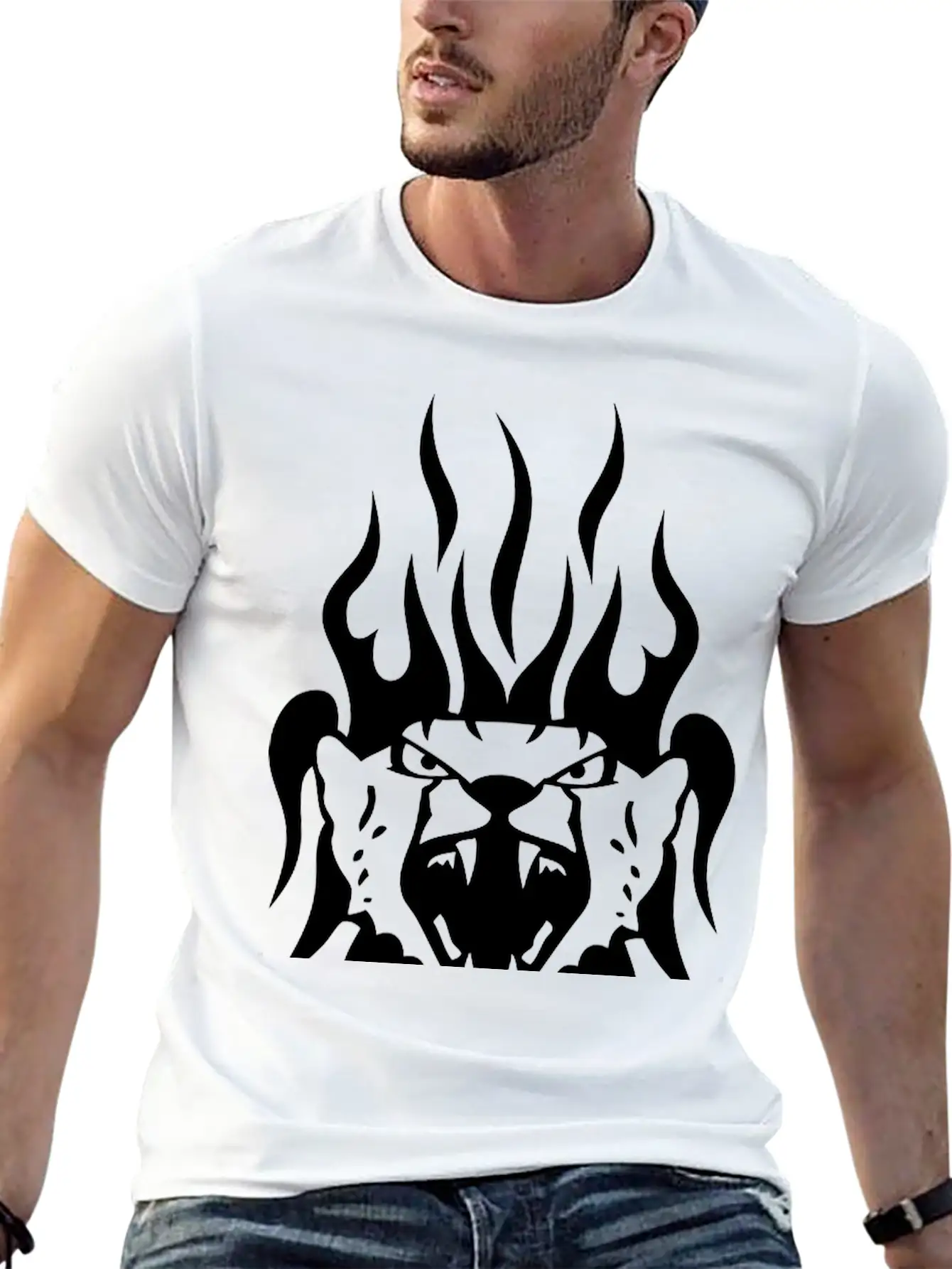 Leopard Tattoo Tribal Wild Animal Relaxed Everyday Tee – Lightweight And Durable Cotton