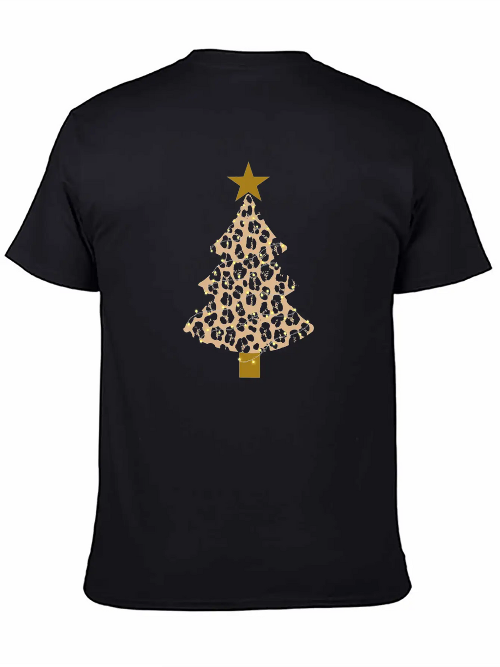 Leopard Tree Christmas Animal Lover Xmas Relaxed Everyday Tee – Lightweight And Durable Cotton