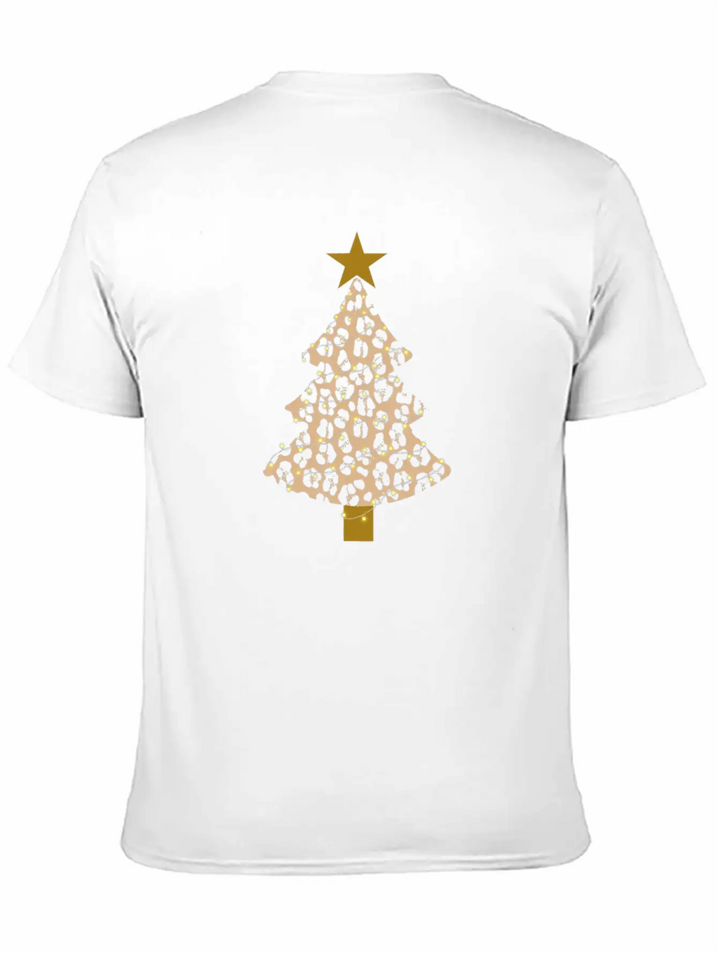 Leopard Tree Christmas Animal Lover Xmas Relaxed Everyday Tee – Lightweight And Durable Cotton