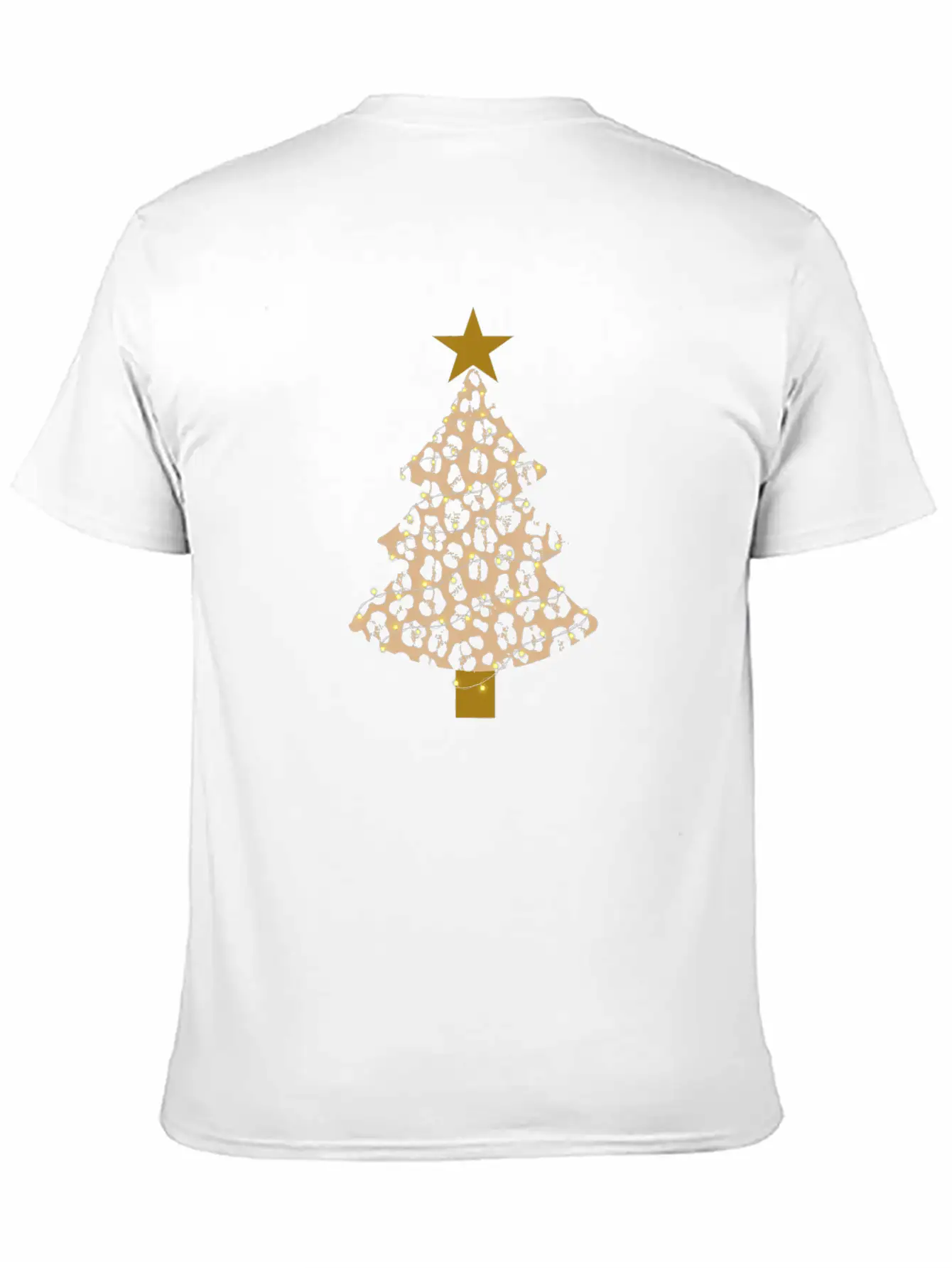 Leopard Tree Christmas Animal Lover Xmas Relaxed Everyday Tee – Lightweight And Durable Cotton