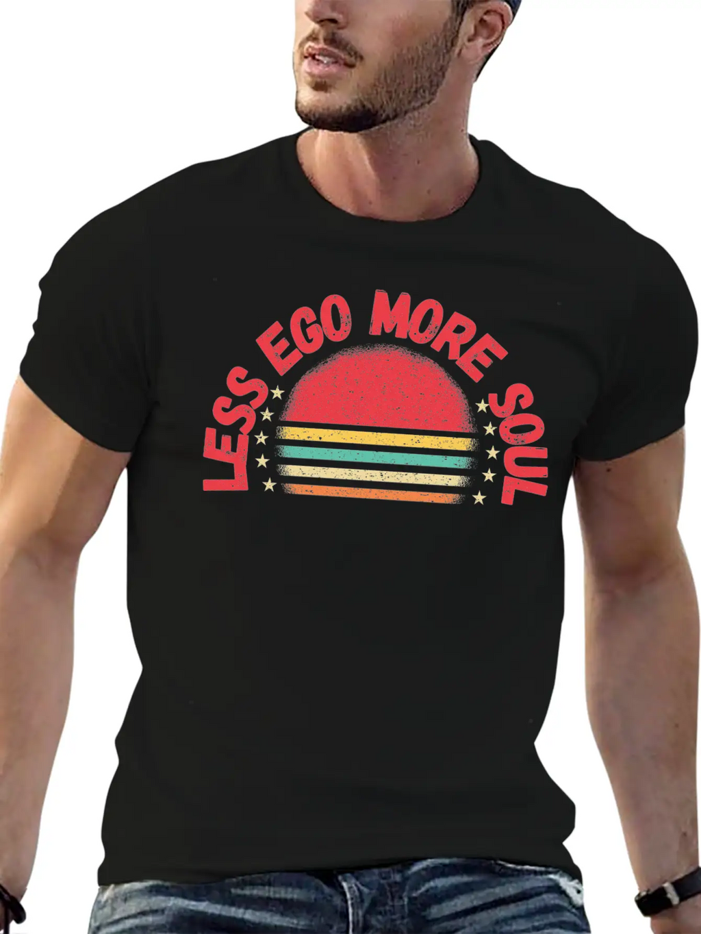 Less Ego More Soul Timeless Short Sleeve Tee – Comfy And Minimalist Design
