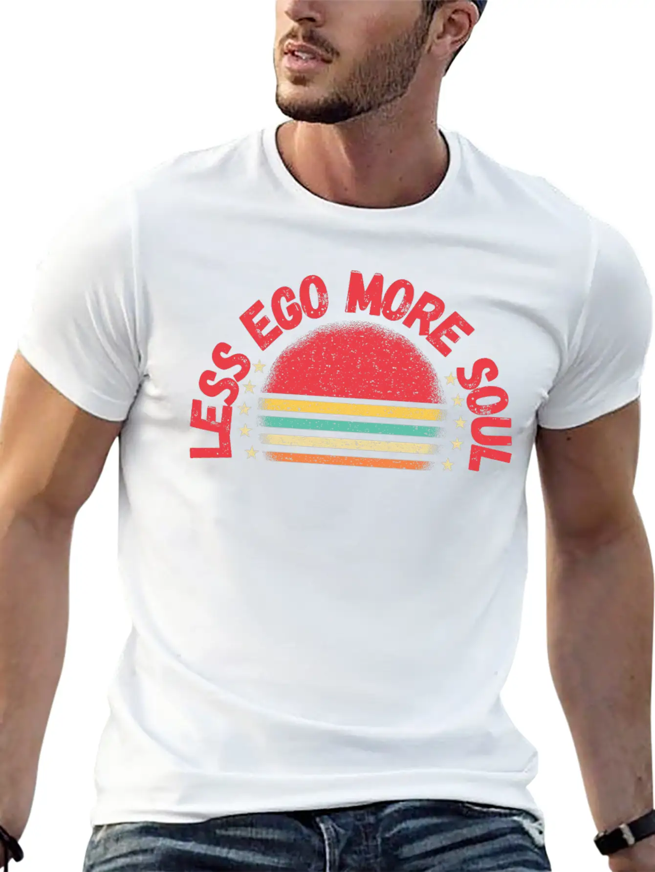 Less Ego More Soul Timeless Short Sleeve Tee – Comfy And Minimalist Design