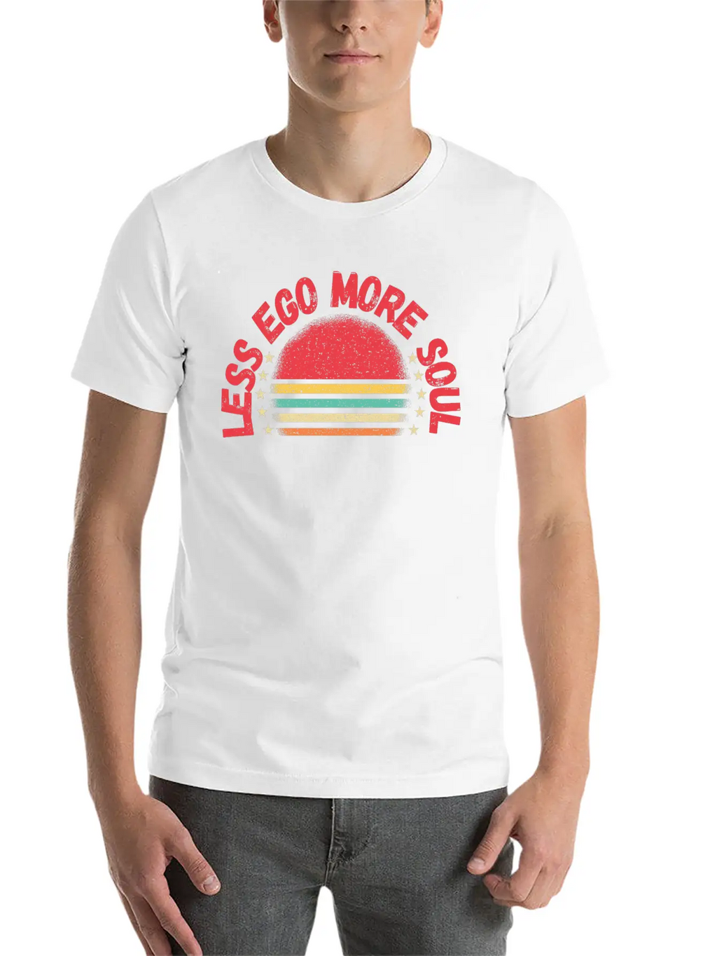 Less Ego More Soul Timeless Short Sleeve Tee – Comfy And Minimalist Design
