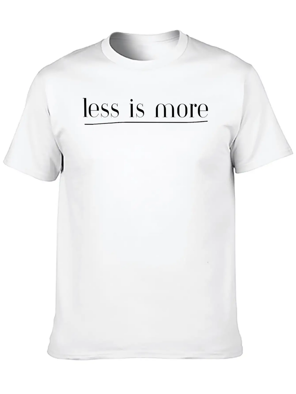 Less Is More - Left | Motivation & Personal Growth Stylish Everyday T-Shirt – Unisex Basic Cotton Tee