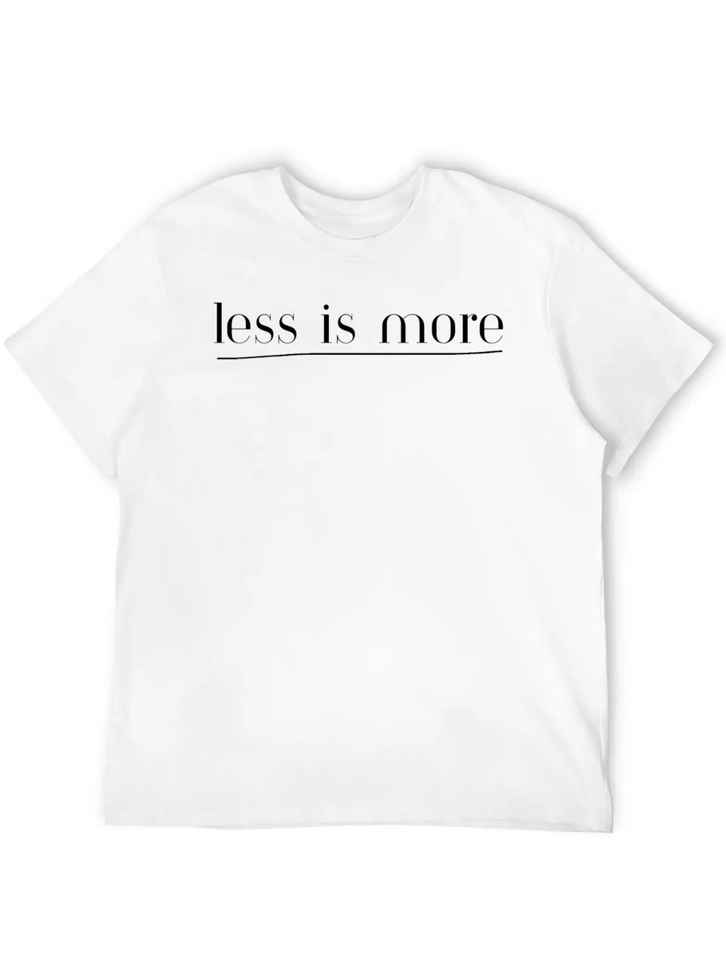 Less Is More - Left | Motivation & Personal Growth Stylish Everyday T-Shirt – Unisex Basic Cotton Tee