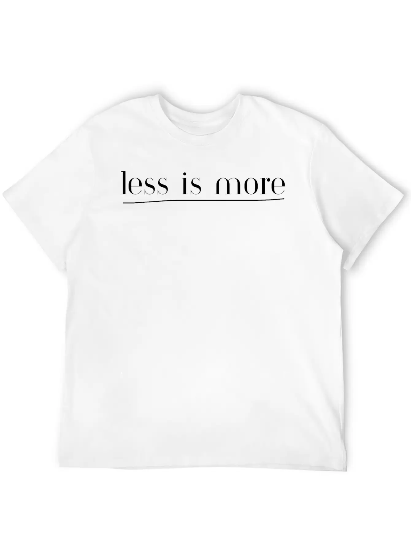 Less Is More - Left | Motivation & Personal Growth Stylish Everyday T-Shirt – Unisex Basic Cotton Tee
