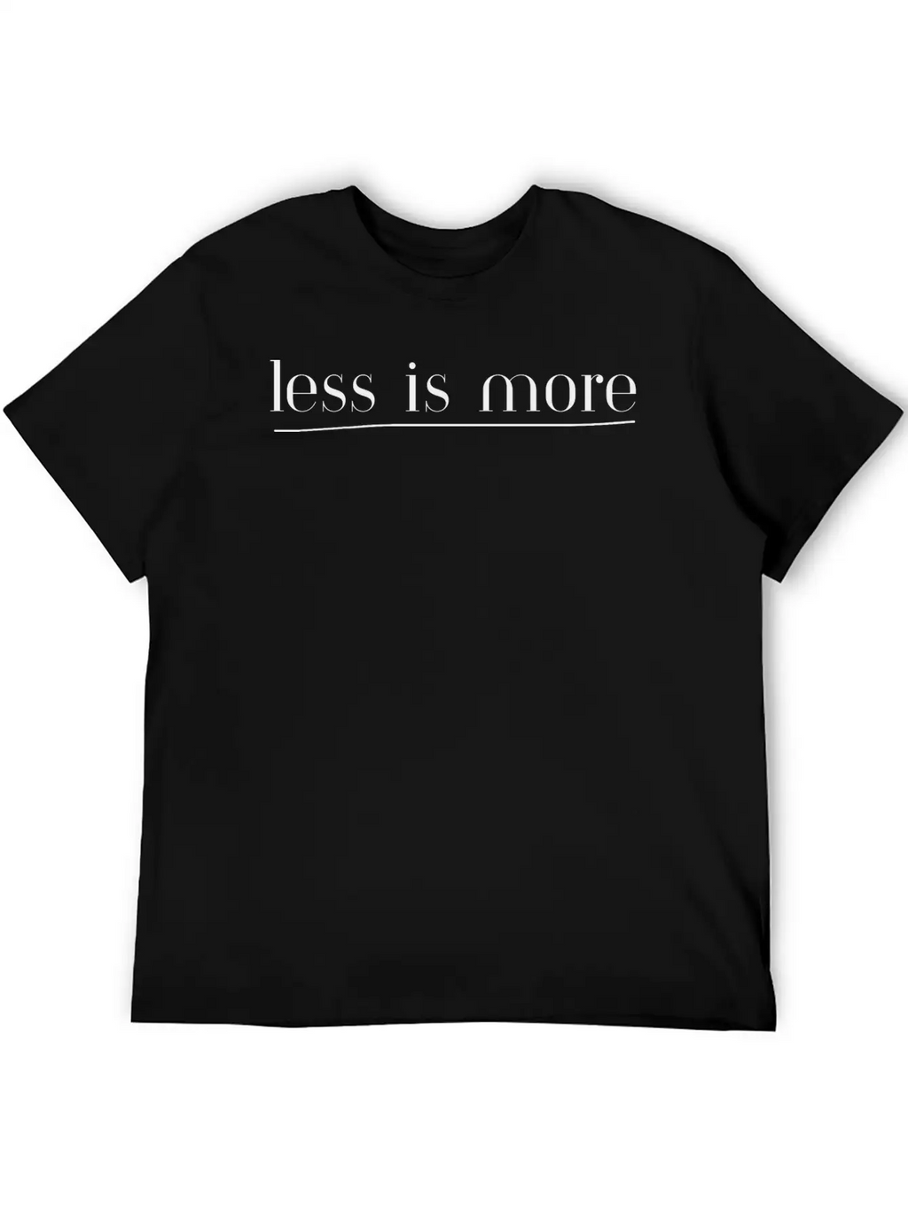 Less Is More - Left | Motivation & Personal Growth Stylish Everyday T-Shirt – Unisex Basic Cotton Tee