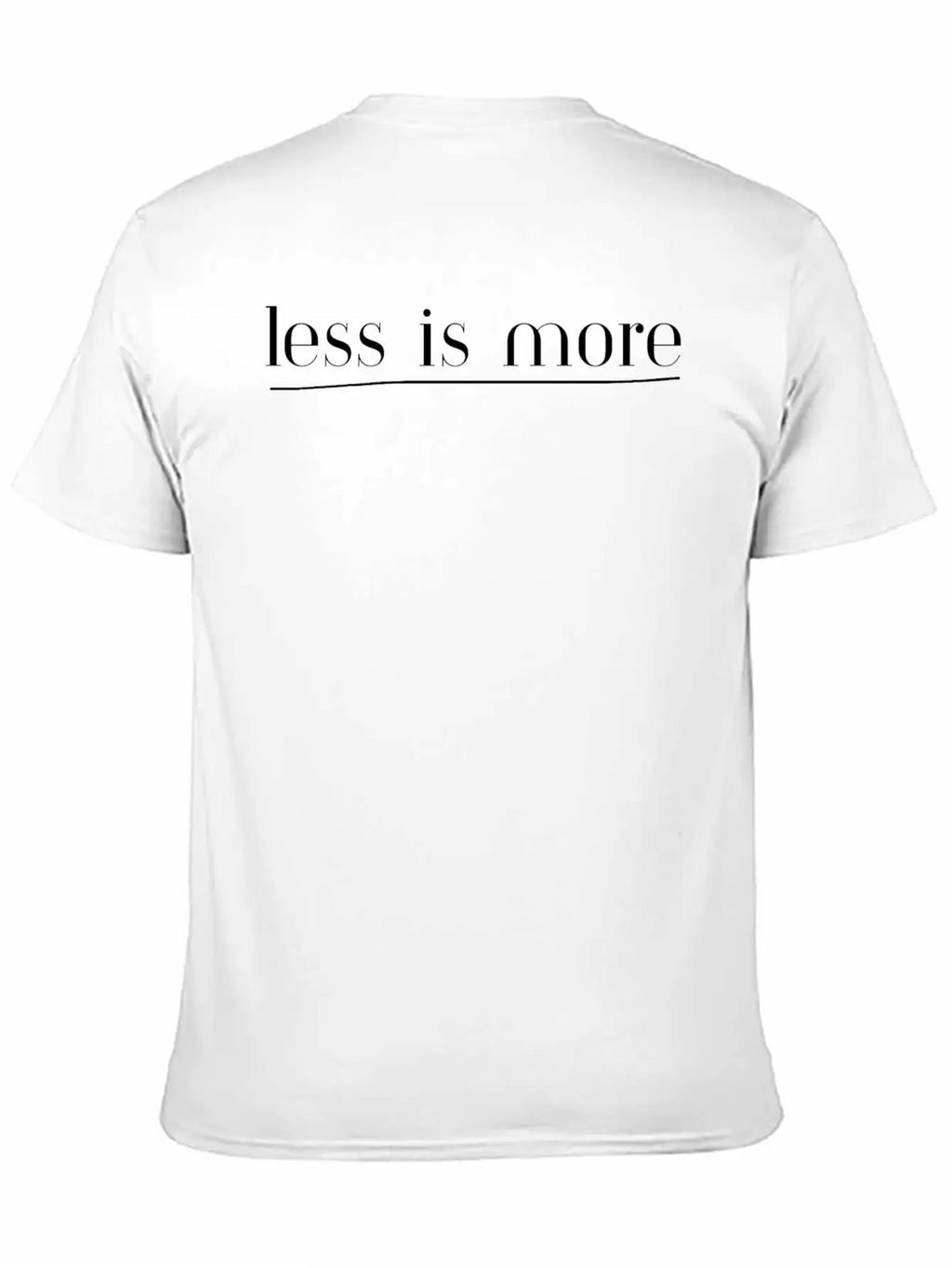Less Is More - Left | Motivation & Personal Growth Stylish Everyday T-Shirt – Unisex Basic Cotton Tee