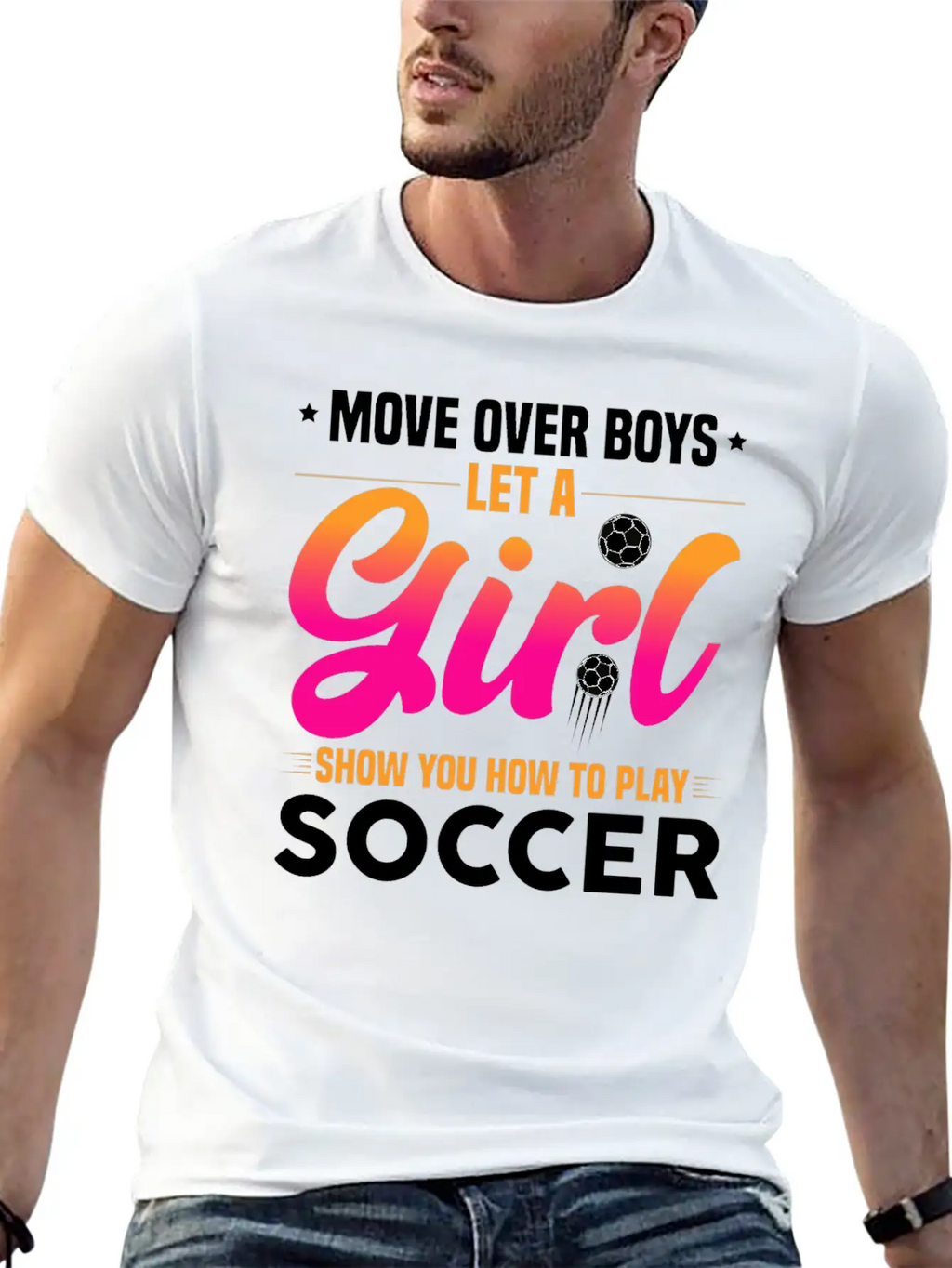 Let A Girl Show You How To Play Soccer Timeless Short Sleeve Tee – Comfy And Minimalist Design
