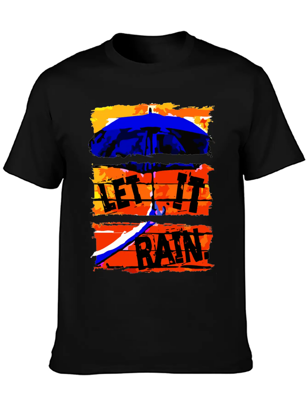 Let It Rain - Umbrella Unisex Casual T-Shirt – Clean Design For Daily Comfort
