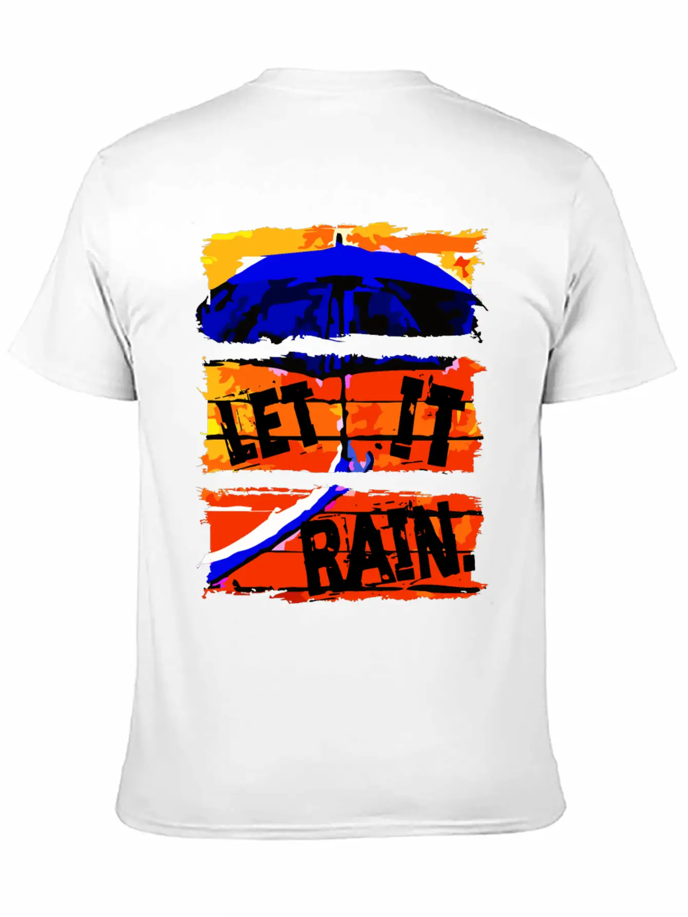Let It Rain - Umbrella Unisex Casual T-Shirt – Clean Design For Daily Comfort