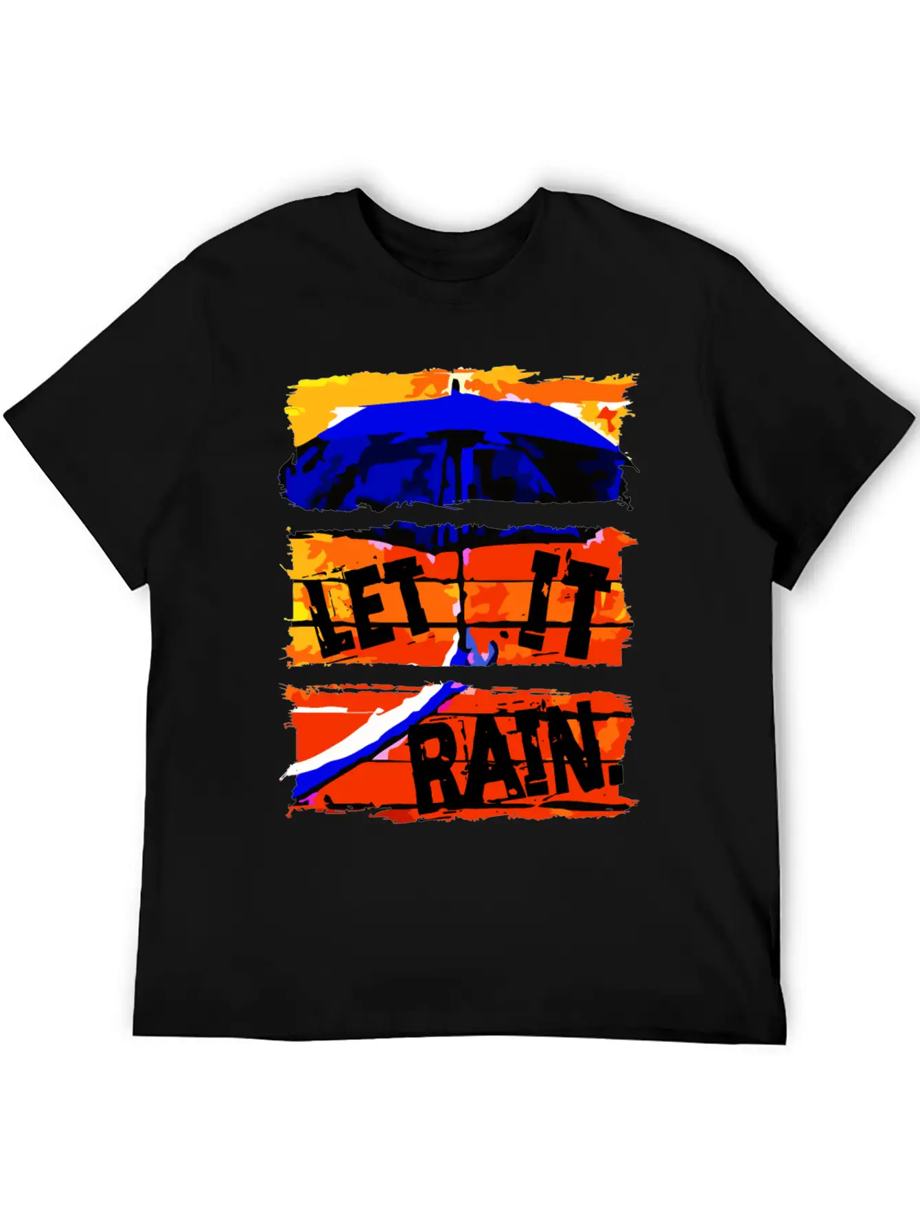 Let It Rain - Umbrella Unisex Casual T-Shirt – Clean Design For Daily Comfort