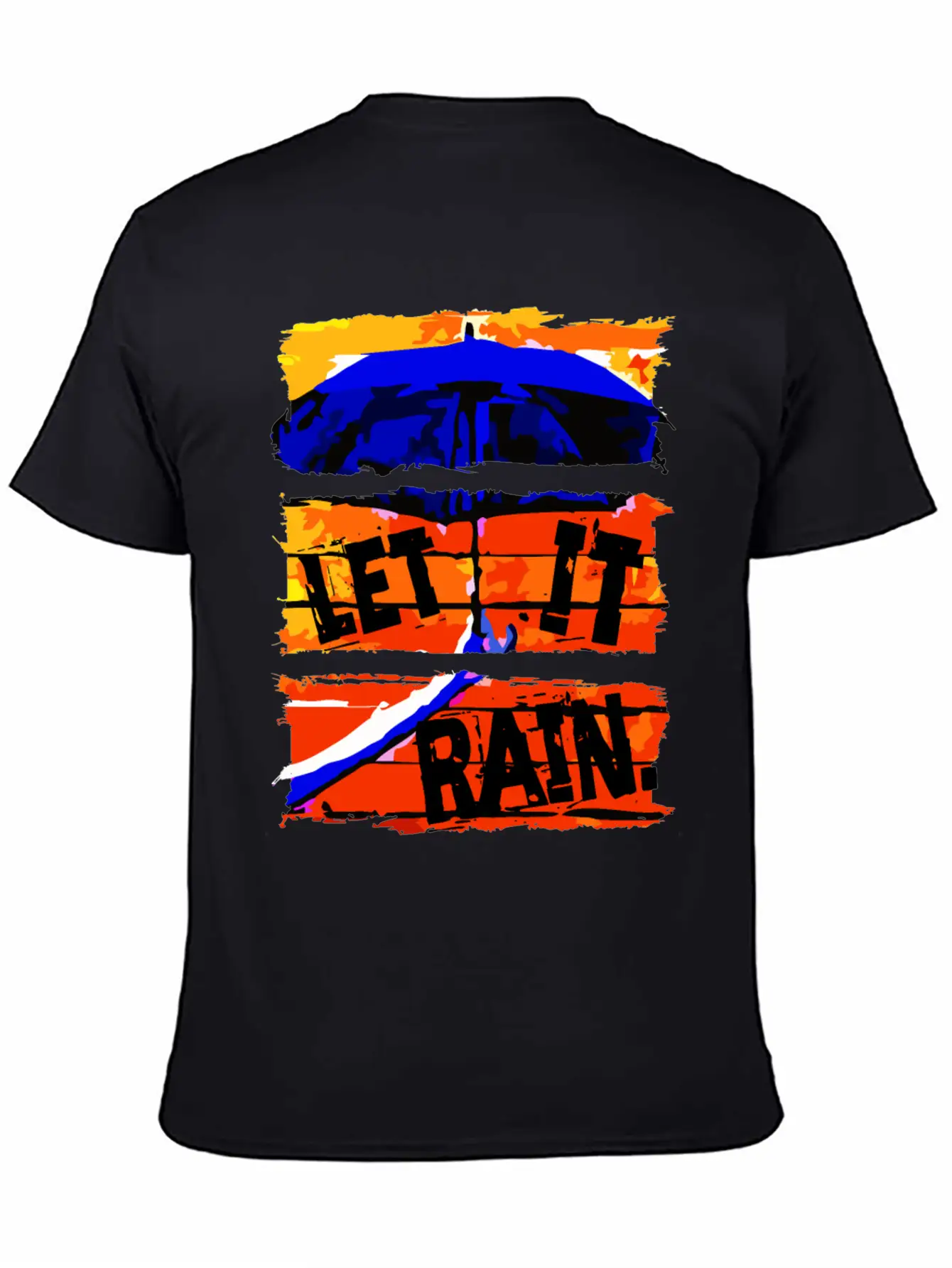 Let It Rain - Umbrella Unisex Casual T-Shirt – Clean Design For Daily Comfort