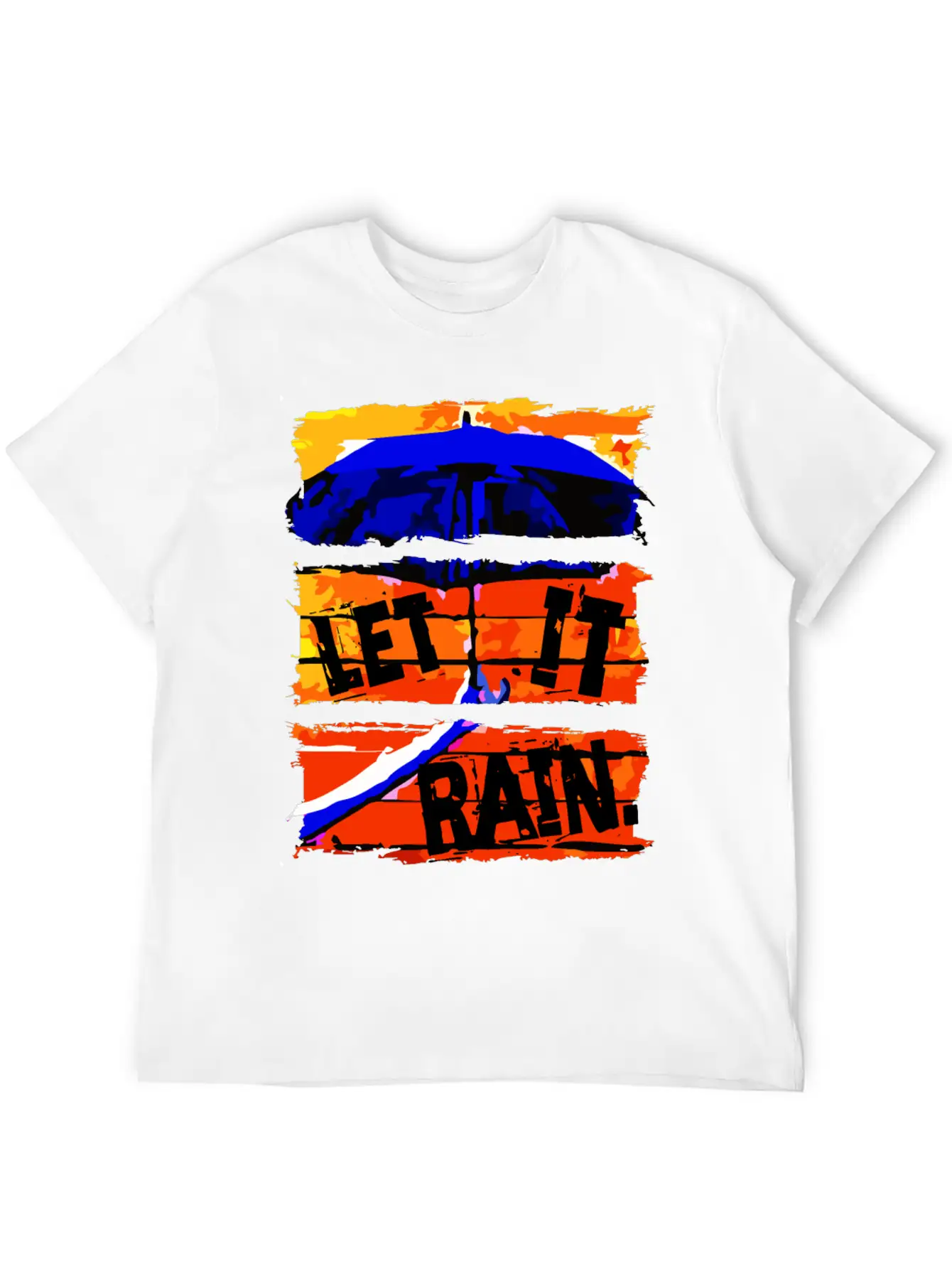 Let It Rain - Umbrella Unisex Casual T-Shirt – Clean Design For Daily Comfort