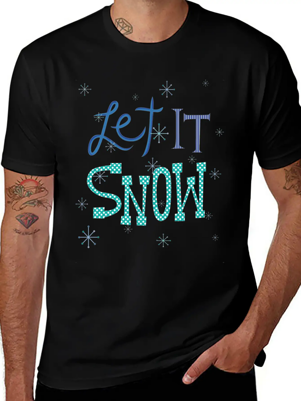Let It Snow Breathable Soft Cotton T-Shirt – Timeless Casual Look