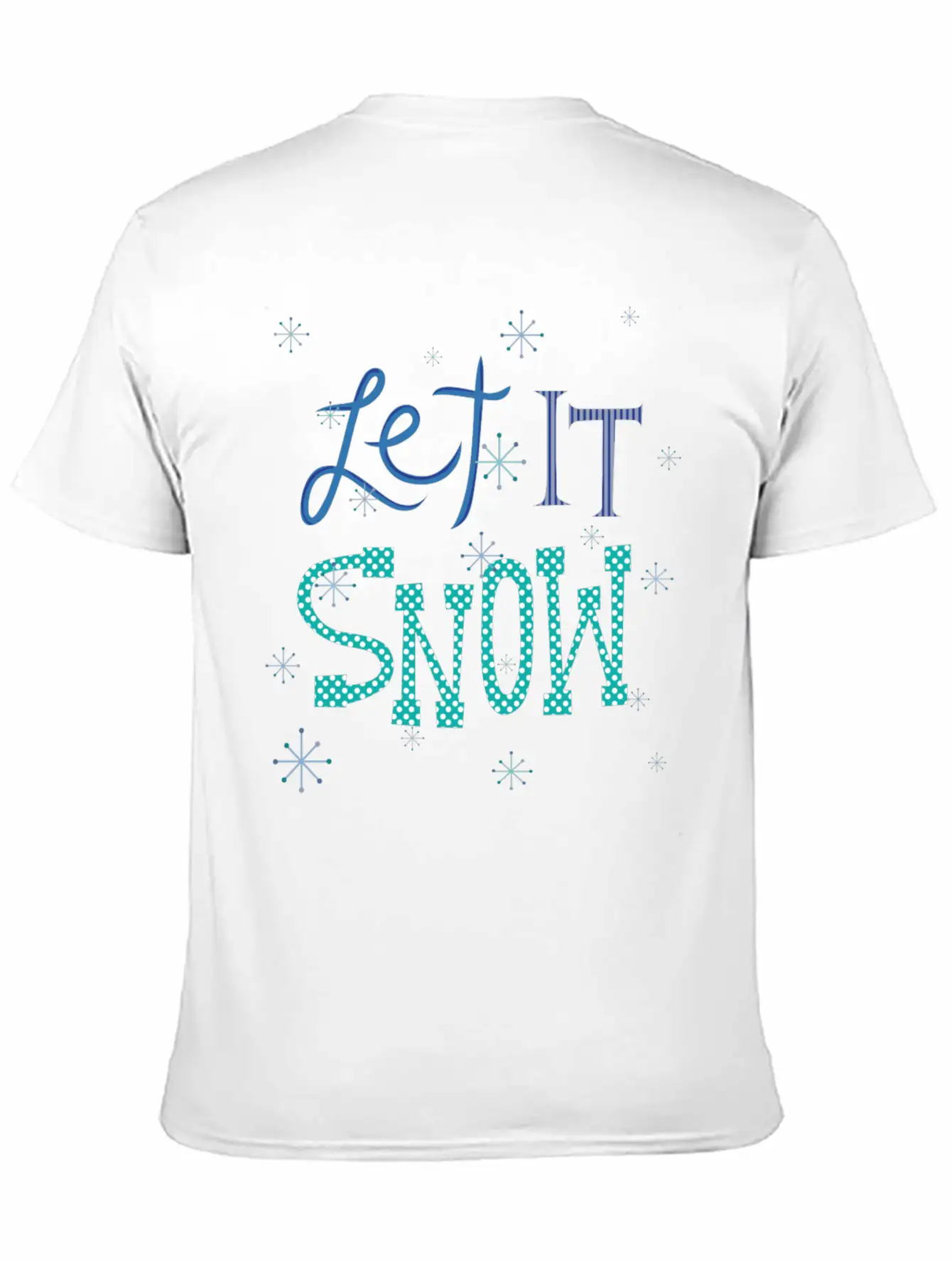 Let It Snow Breathable Soft Cotton T-Shirt – Timeless Casual Look