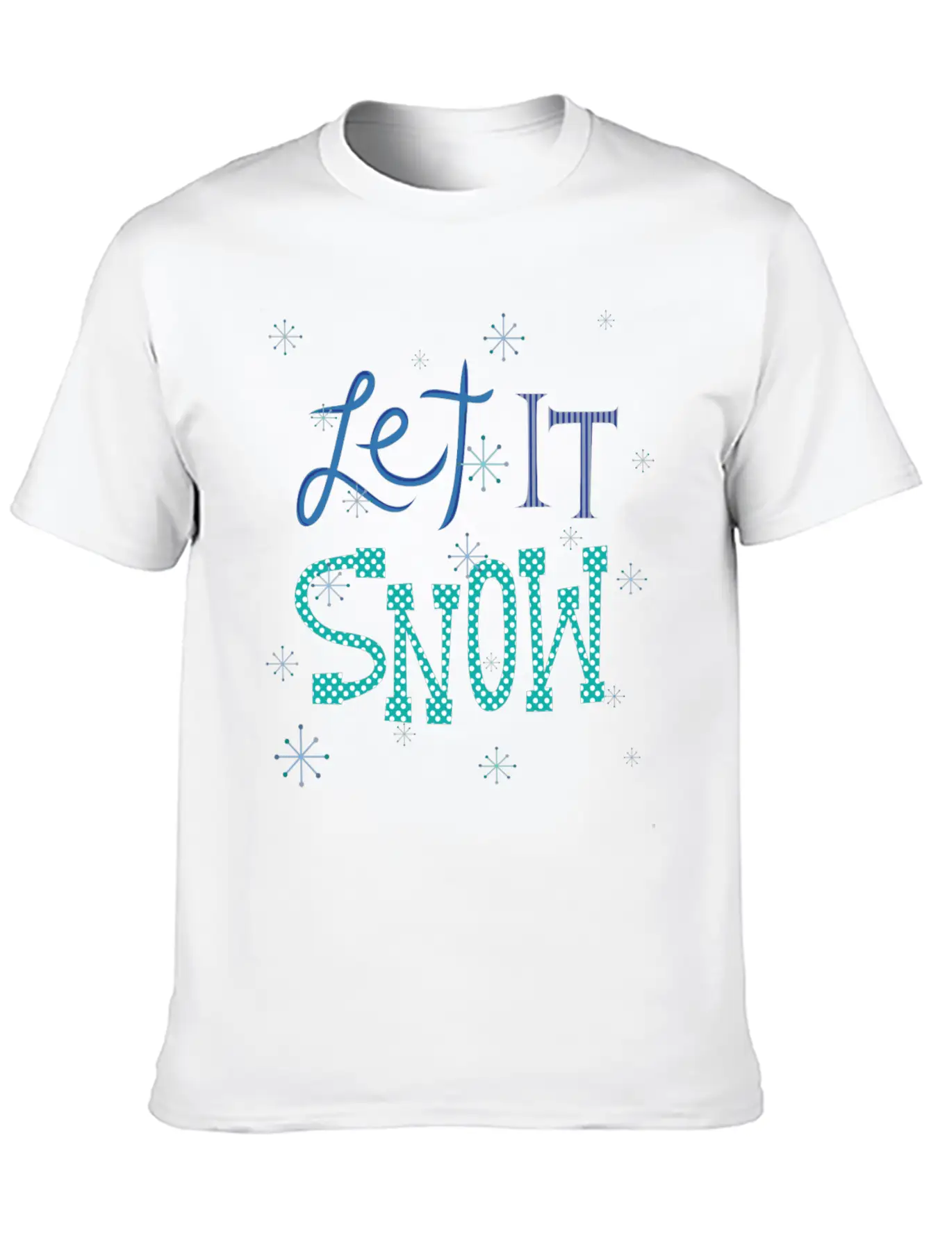 Let It Snow Breathable Soft Cotton T-Shirt – Timeless Casual Look