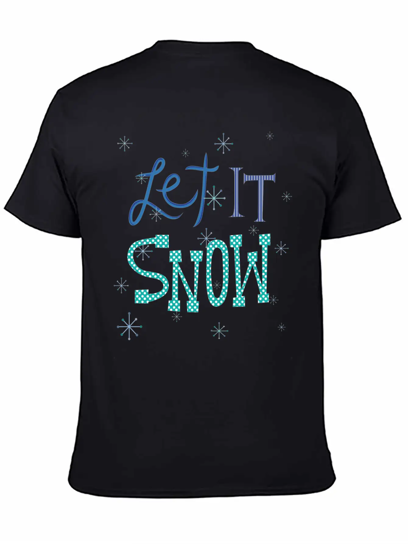 Let It Snow Breathable Soft Cotton T-Shirt – Timeless Casual Look