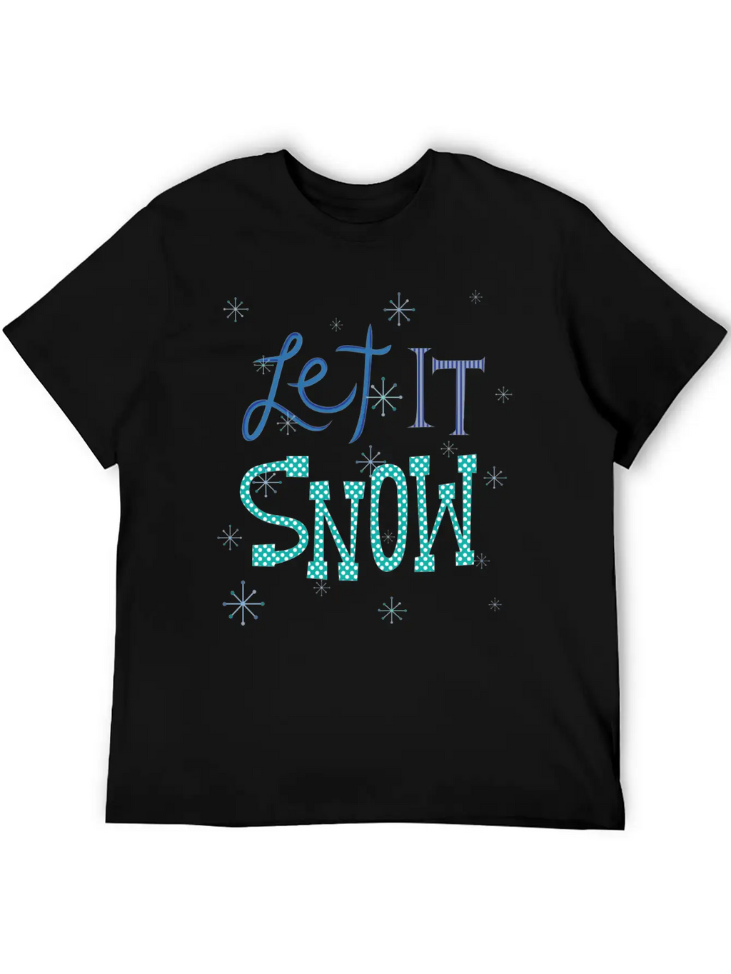 Let It Snow Breathable Soft Cotton T-Shirt – Timeless Casual Look