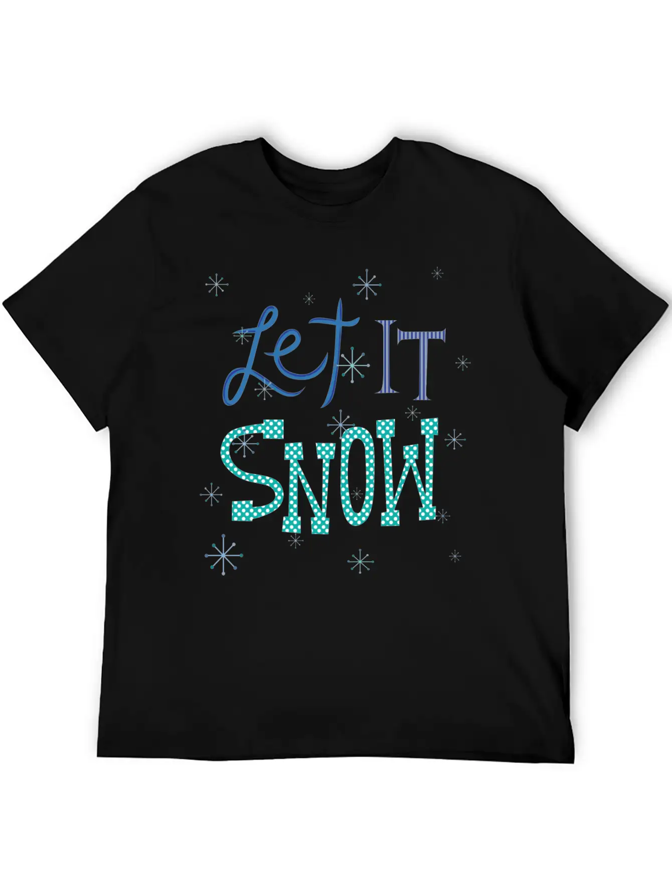 Let It Snow Breathable Soft Cotton T-Shirt – Timeless Casual Look