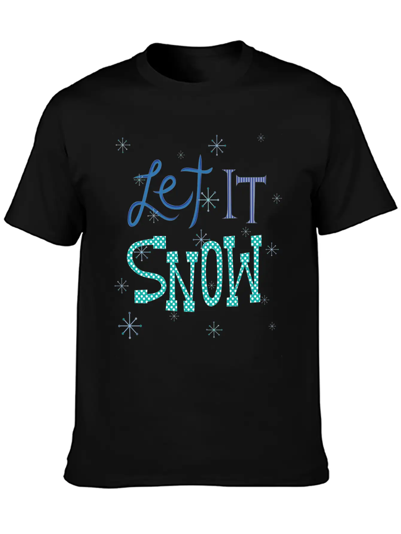 Let It Snow Breathable Soft Cotton T-Shirt – Timeless Casual Look