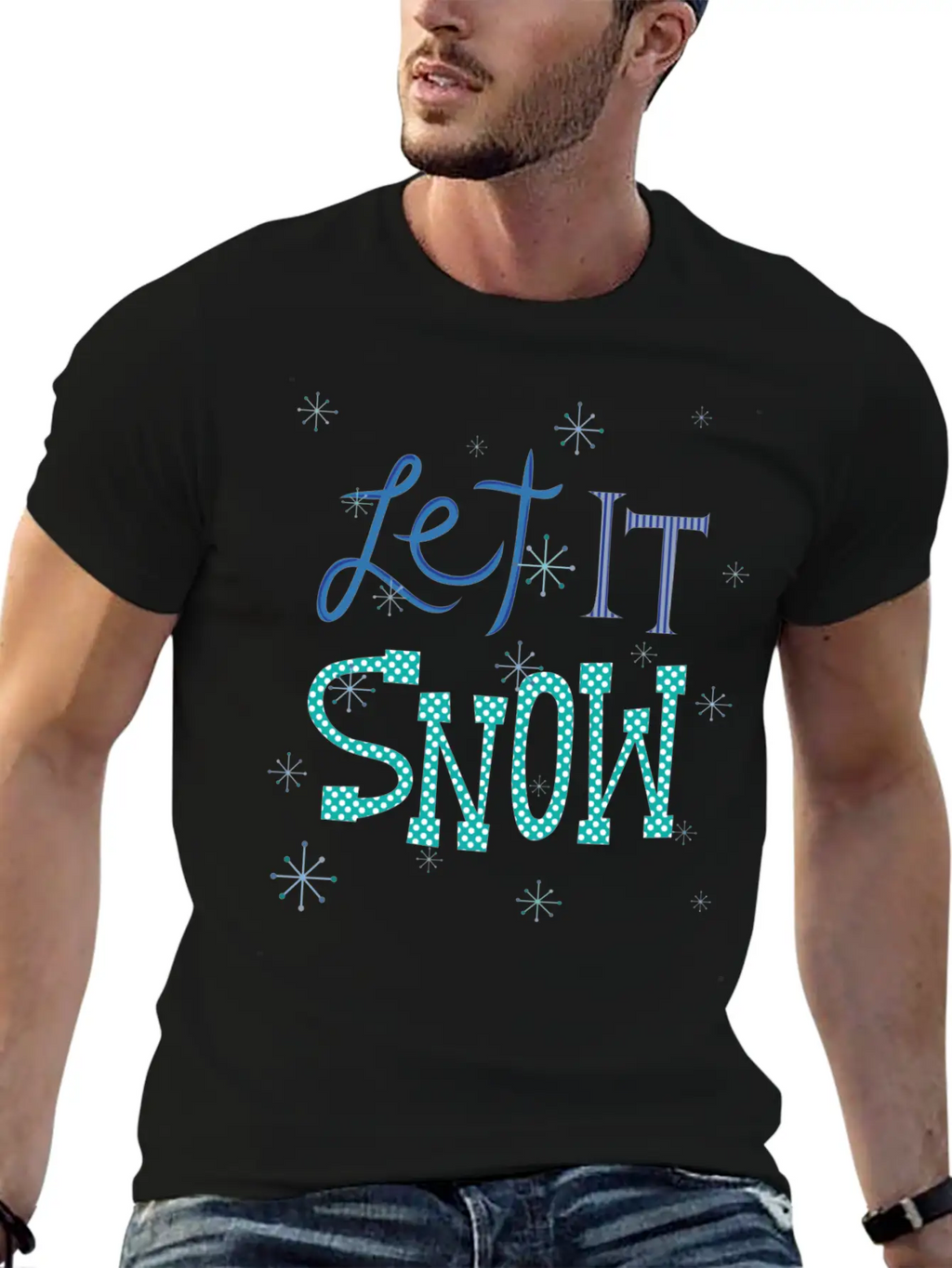 Let It Snow Breathable Soft Cotton T-Shirt – Timeless Casual Look