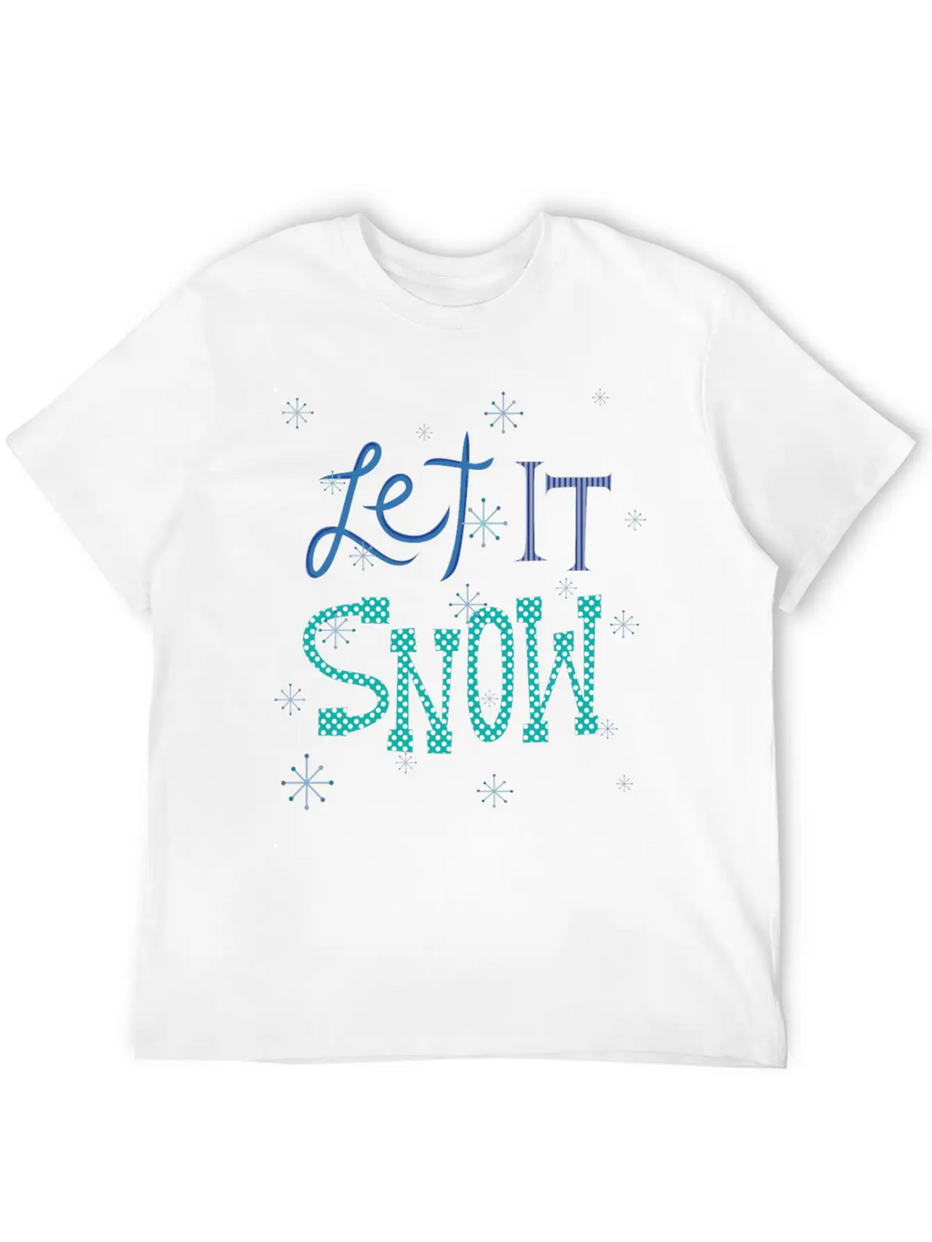 Let It Snow Breathable Soft Cotton T-Shirt – Timeless Casual Look