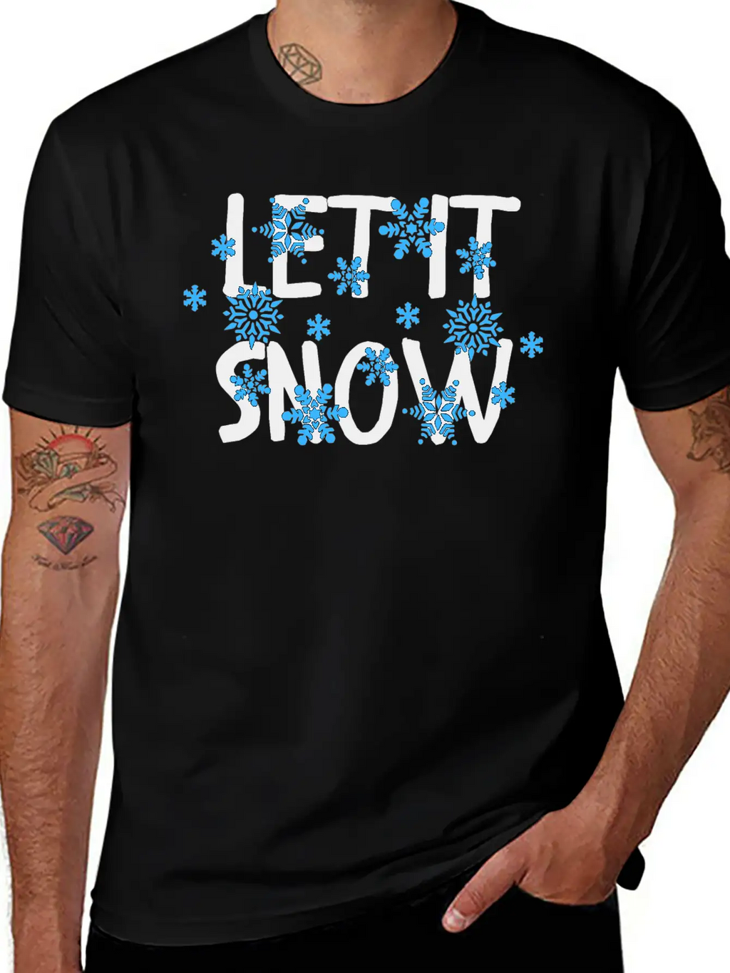 Let It Snow Classic Cotton Tee – Unisex Comfort For Any Season
