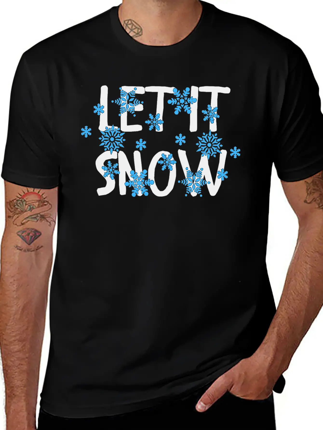 Let It Snow Classic Cotton Tee – Unisex Comfort For Any Season