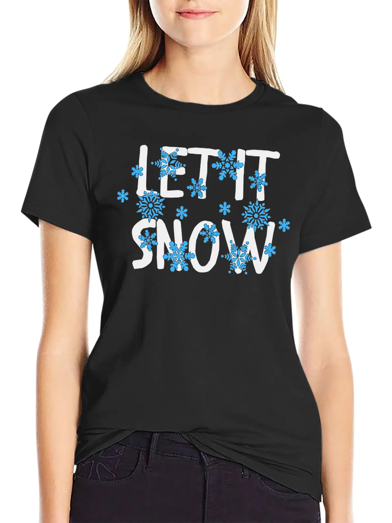 Let It Snow Classic Cotton Tee – Unisex Comfort For Any Season