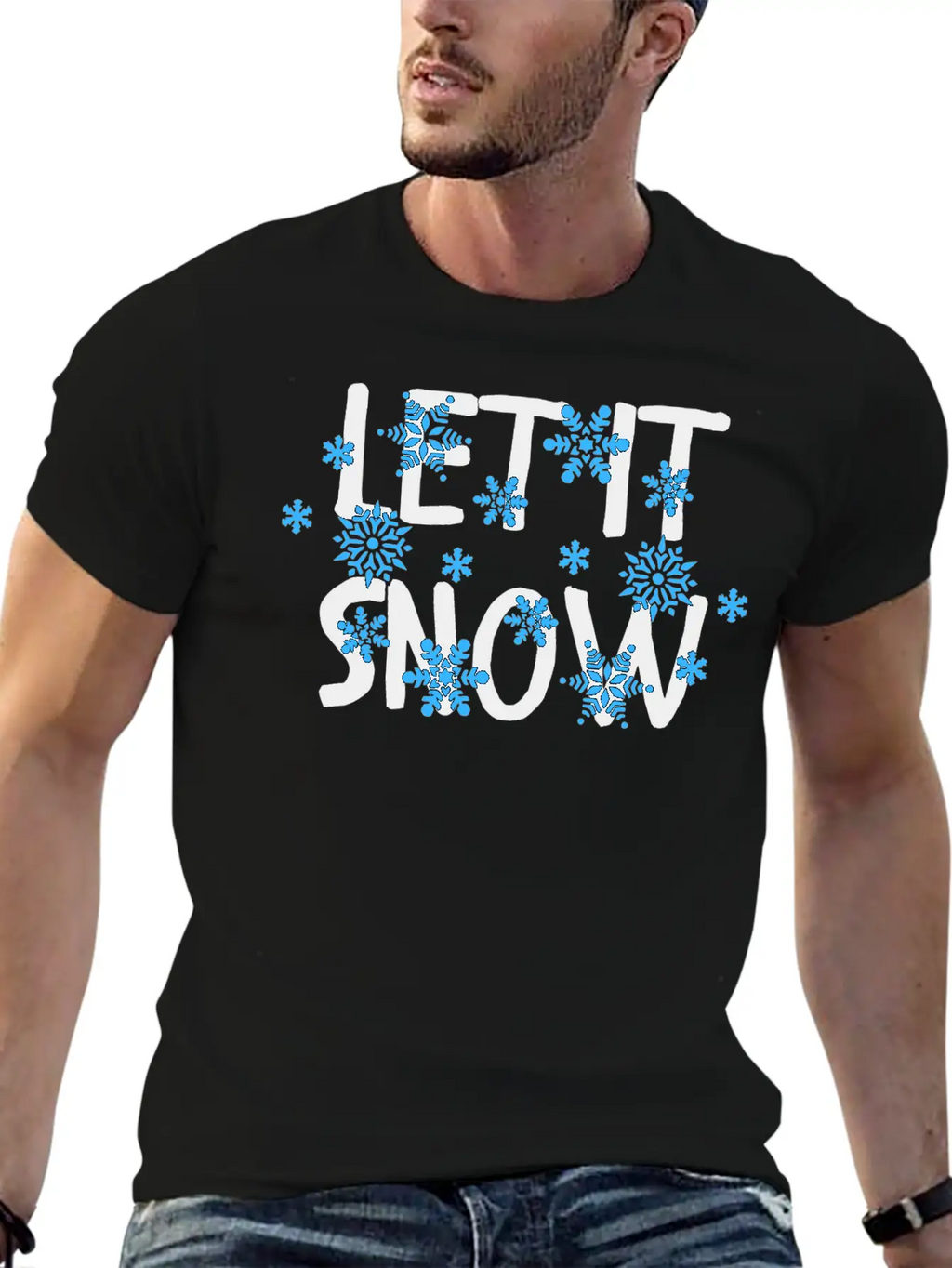 Let It Snow Classic Cotton Tee – Unisex Comfort For Any Season