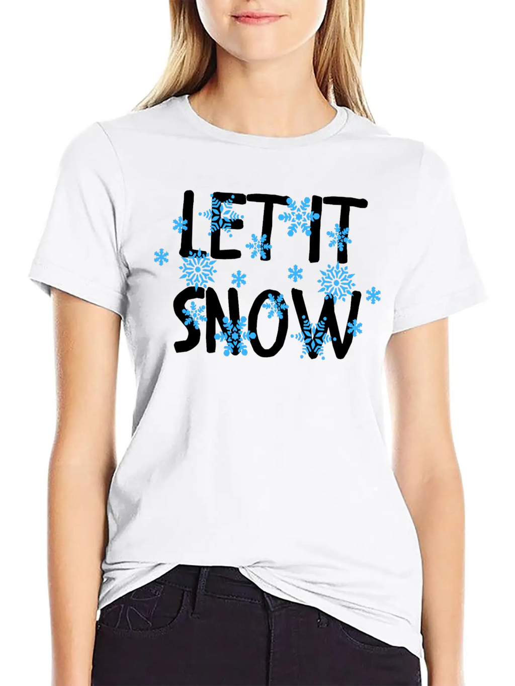 Let It Snow Classic Cotton Tee – Unisex Comfort For Any Season
