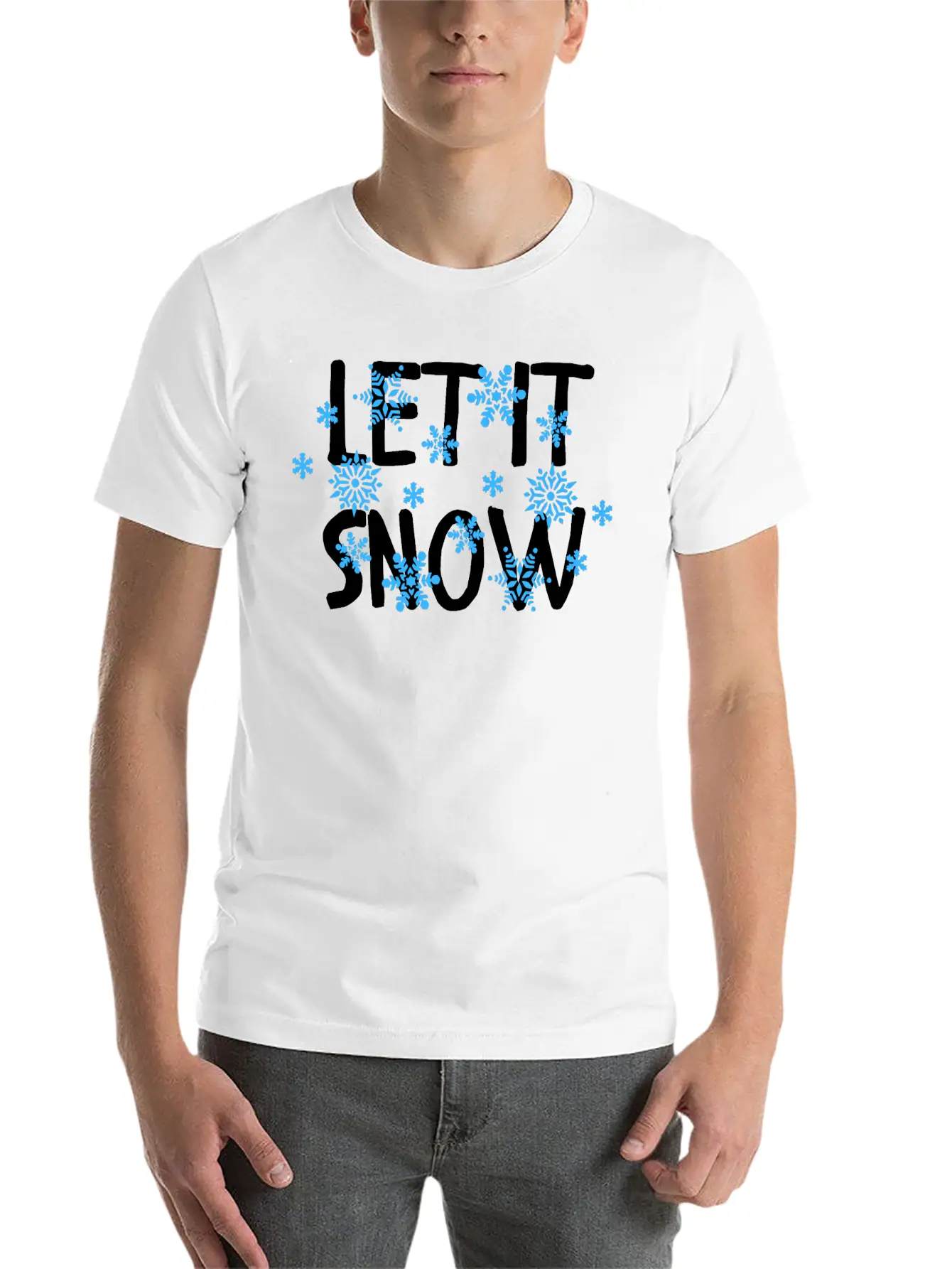 Let It Snow Classic Cotton Tee – Unisex Comfort For Any Season